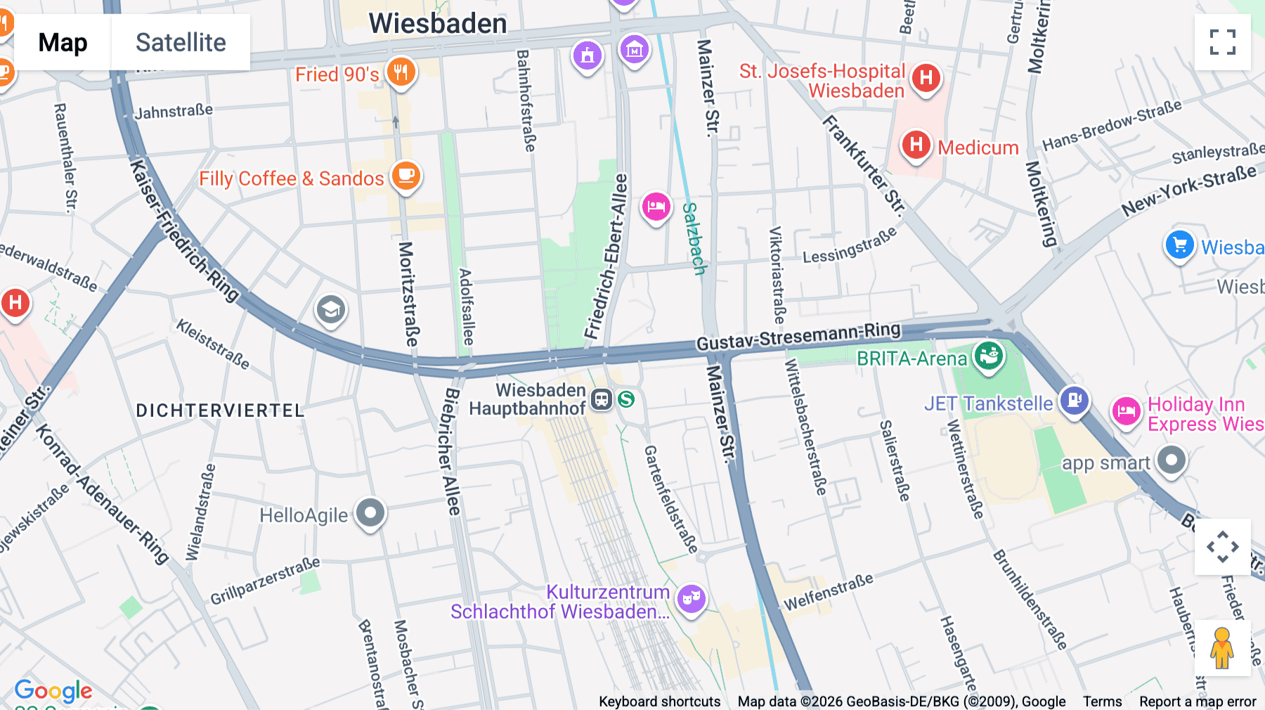 Click for interative map of Gustav-Stresemann-Ring 1, Wiesbaden, Wiesbaden