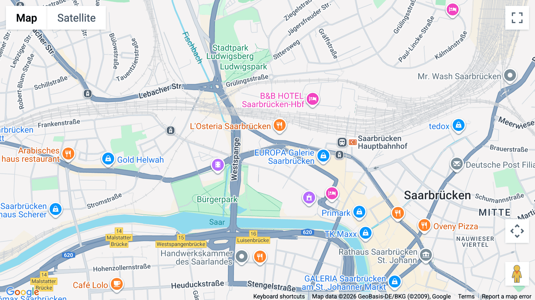Click for interative map of St. Johanner Str. 41-43, Saarbrucken, Saarland, Saarbrucken