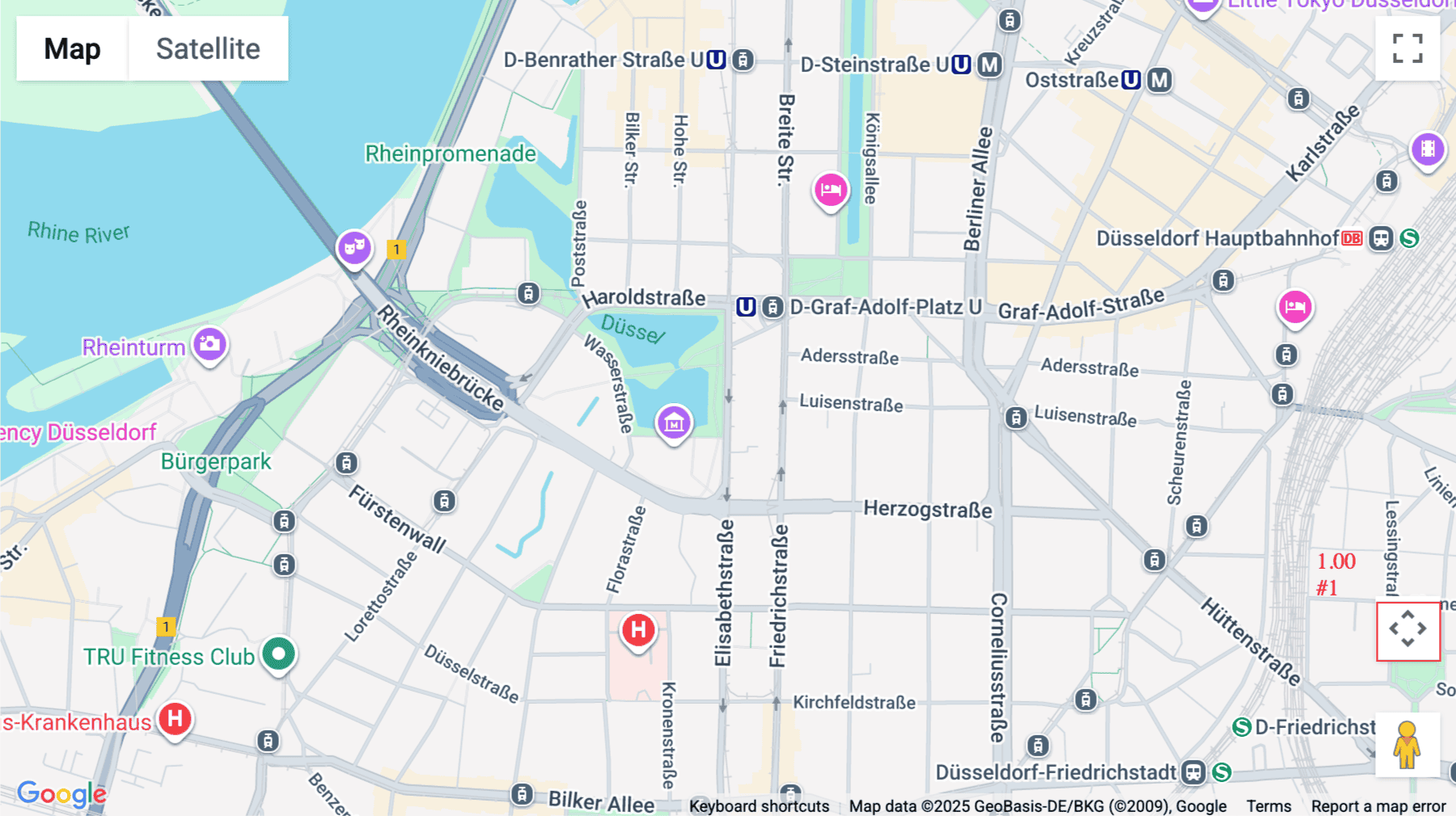 Click for interative map of Elisabethstraße 11, Dusseldorf, Dusseldorf