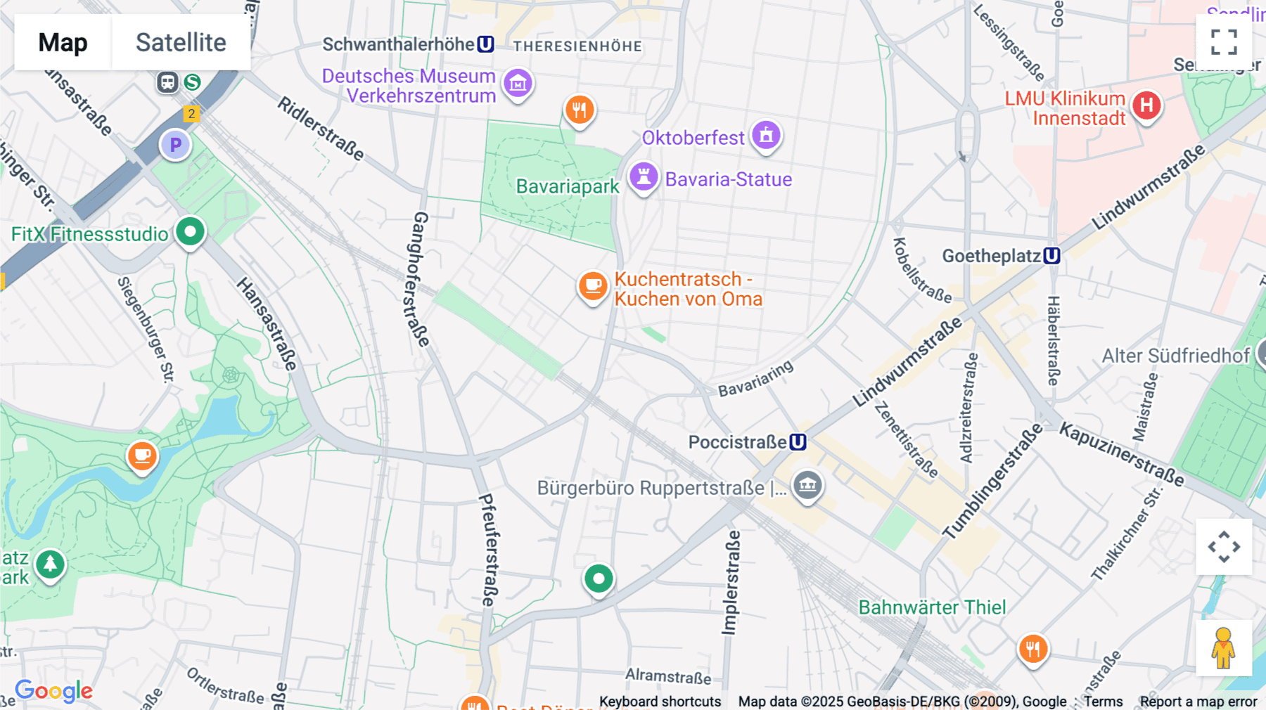 Click for interative map of 1st Floor, ,Theresienhoehe 28, Munich