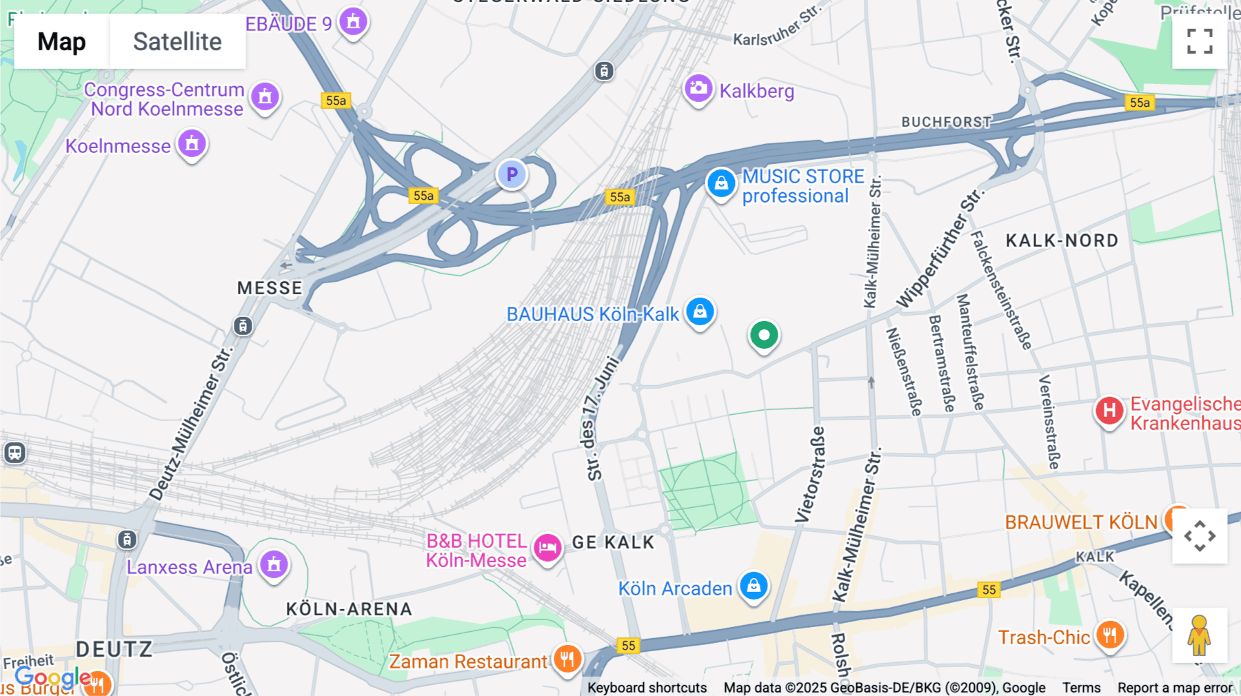 Click for interative map of Deutz Cubus 6th Floor, Strasse des 17. Juni, Cologne