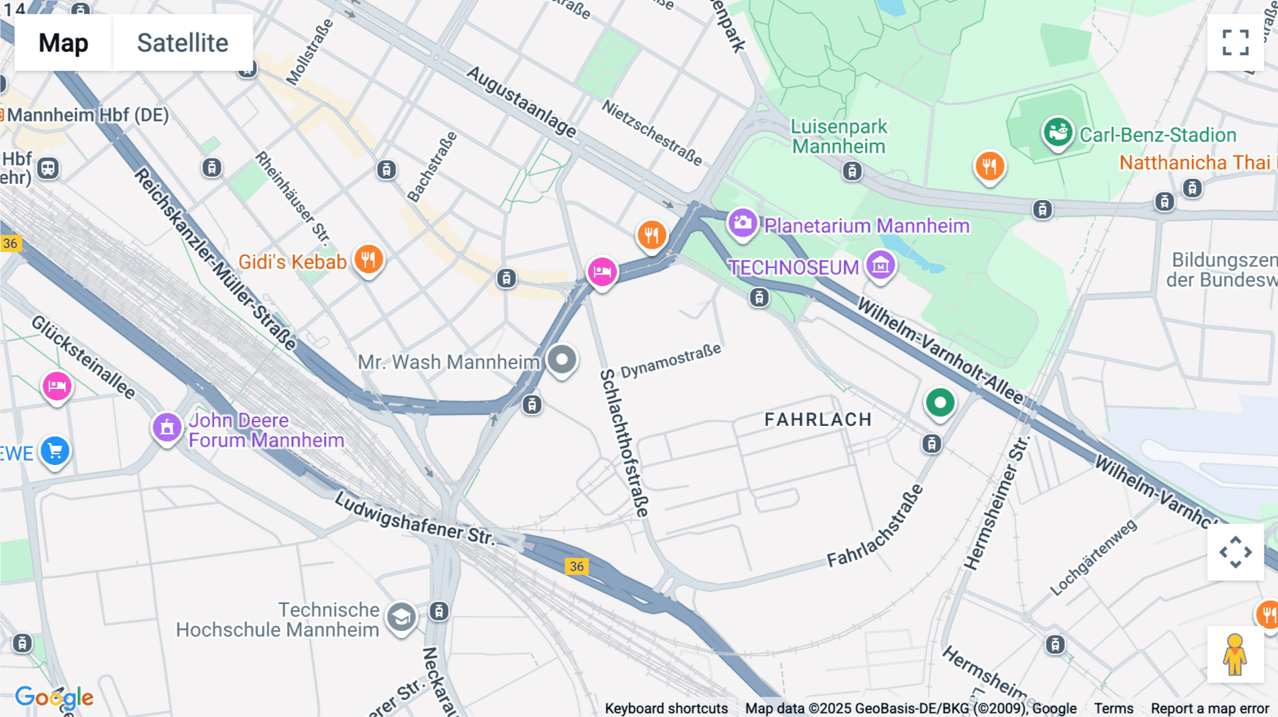 Click for interative map of Dynamostraße 13, Mannheim, Mannheim