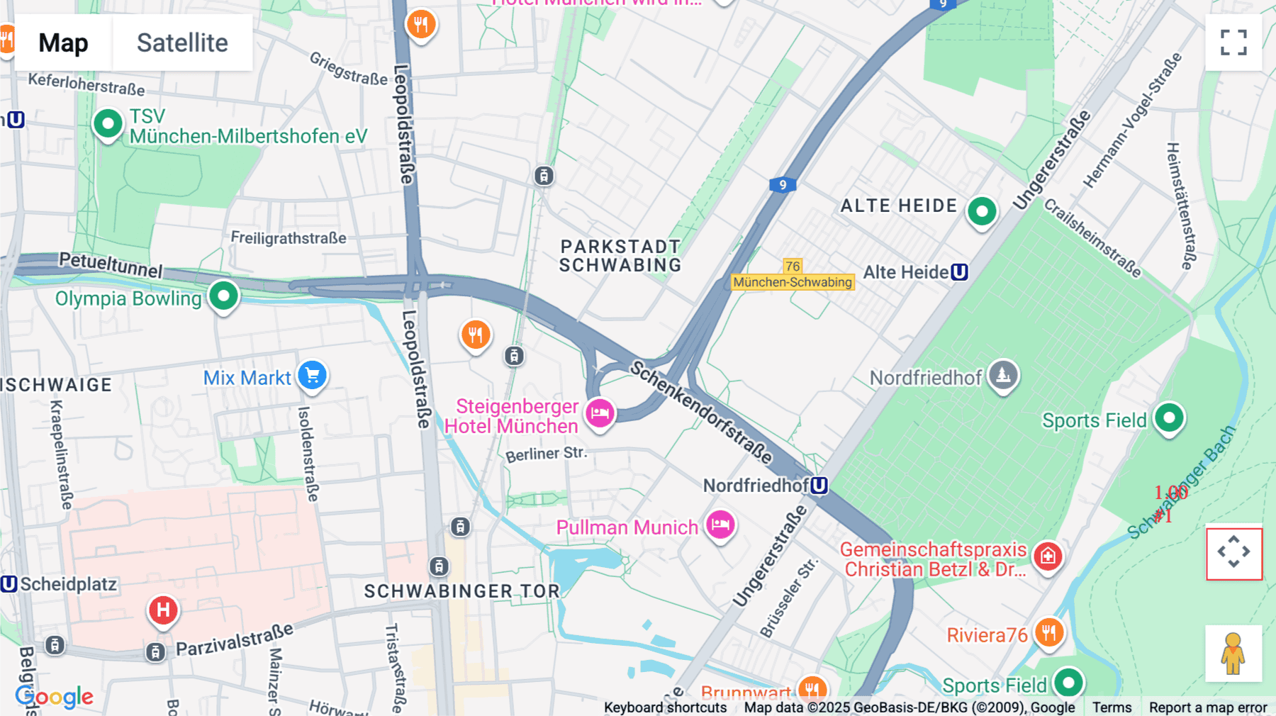 Click for interative map of Mies-van-der-Rohe-Str. 4, Munich, Munich