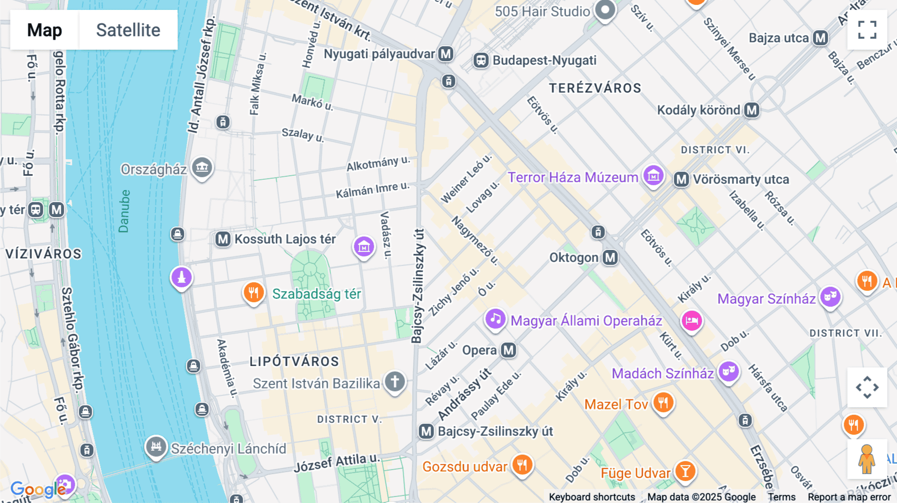 Click for interative map of Budapest Kalman Imre utca 1, Regus House, Budapest