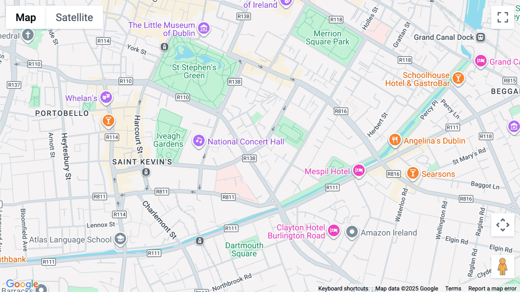 Click for interative map of 28-32 Upper Pembroke Street, Dublin, Dublin