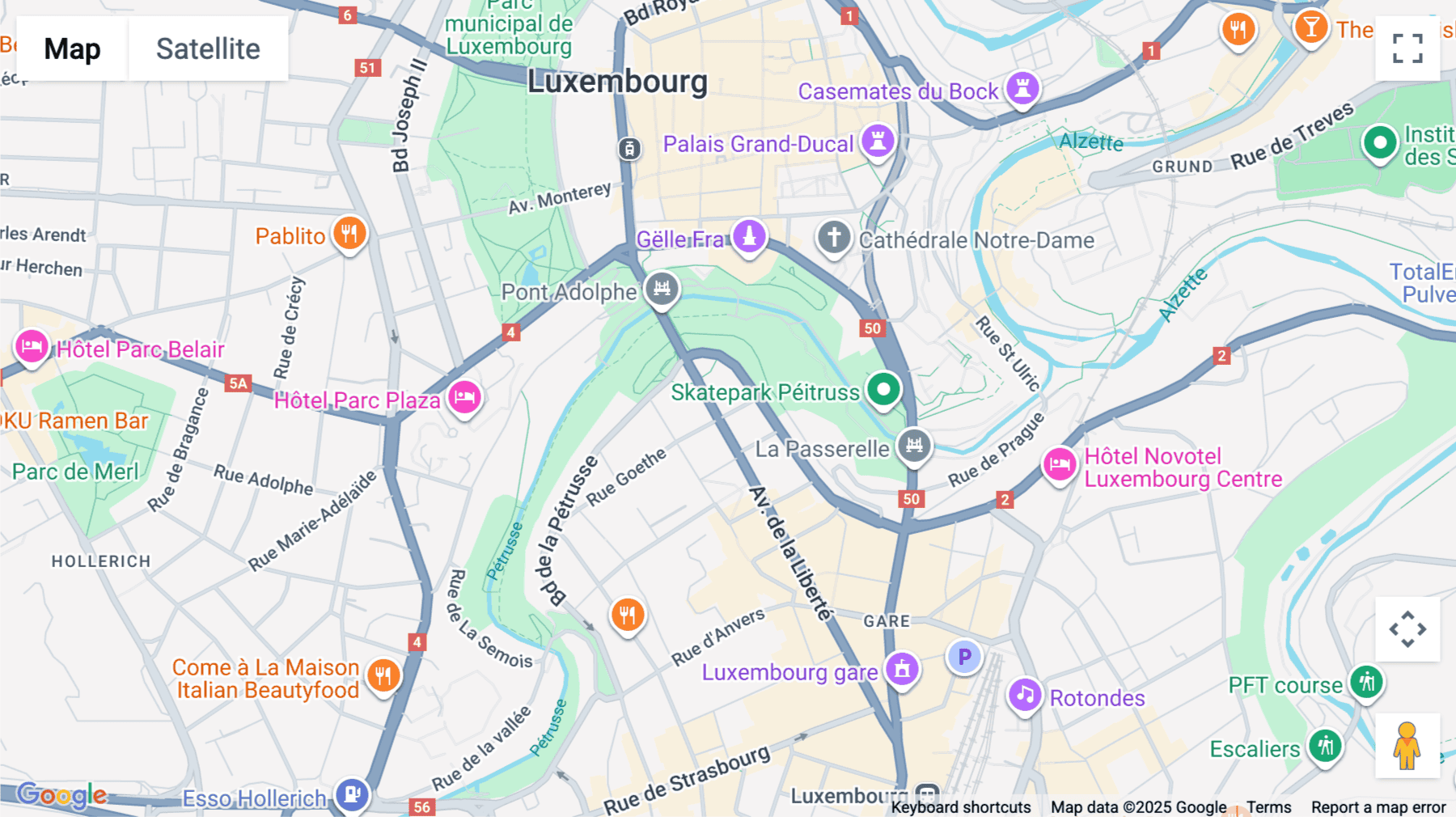 Click for interative map of 5 rue Goethe, Luxembourg, Luxembourg