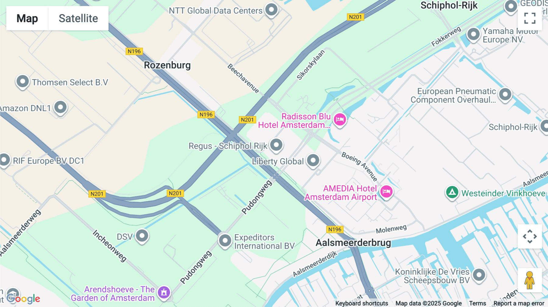 Click for interative map of Het Poortgebouw,  Beech Ave 54-80, Schiphol, North Holland, Schiphol