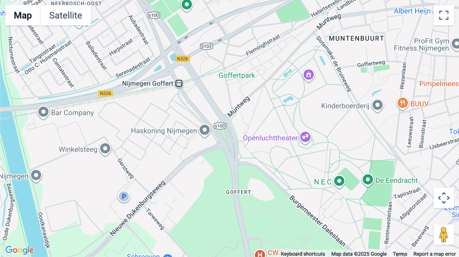 Click for interative map of Jonkerbosplein 52, Nijmegen, Nijmegen