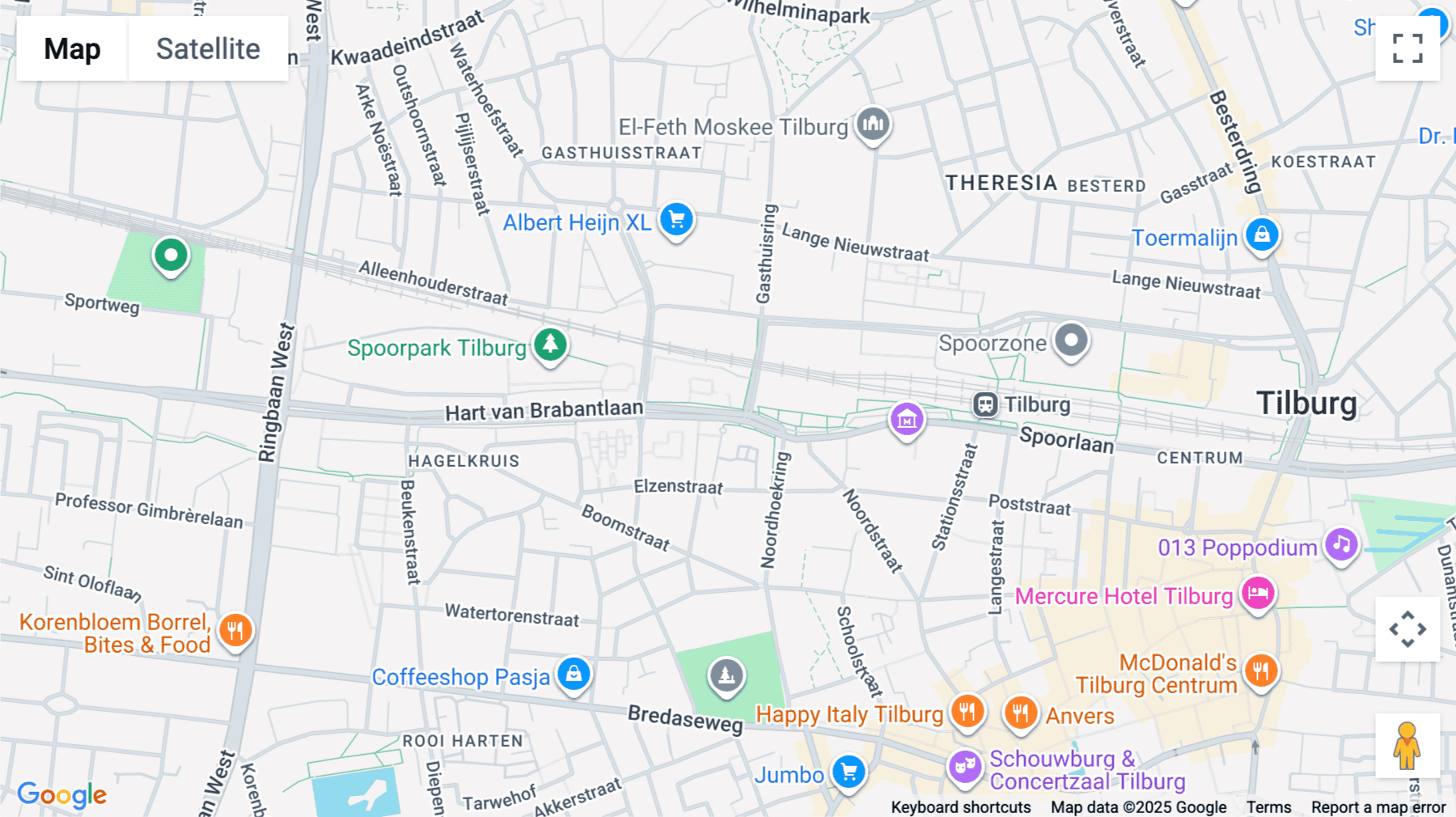 Click for interative map of Hart van Brabantlaan 12-14-16, Het Laken, Tilburg, Tilburg