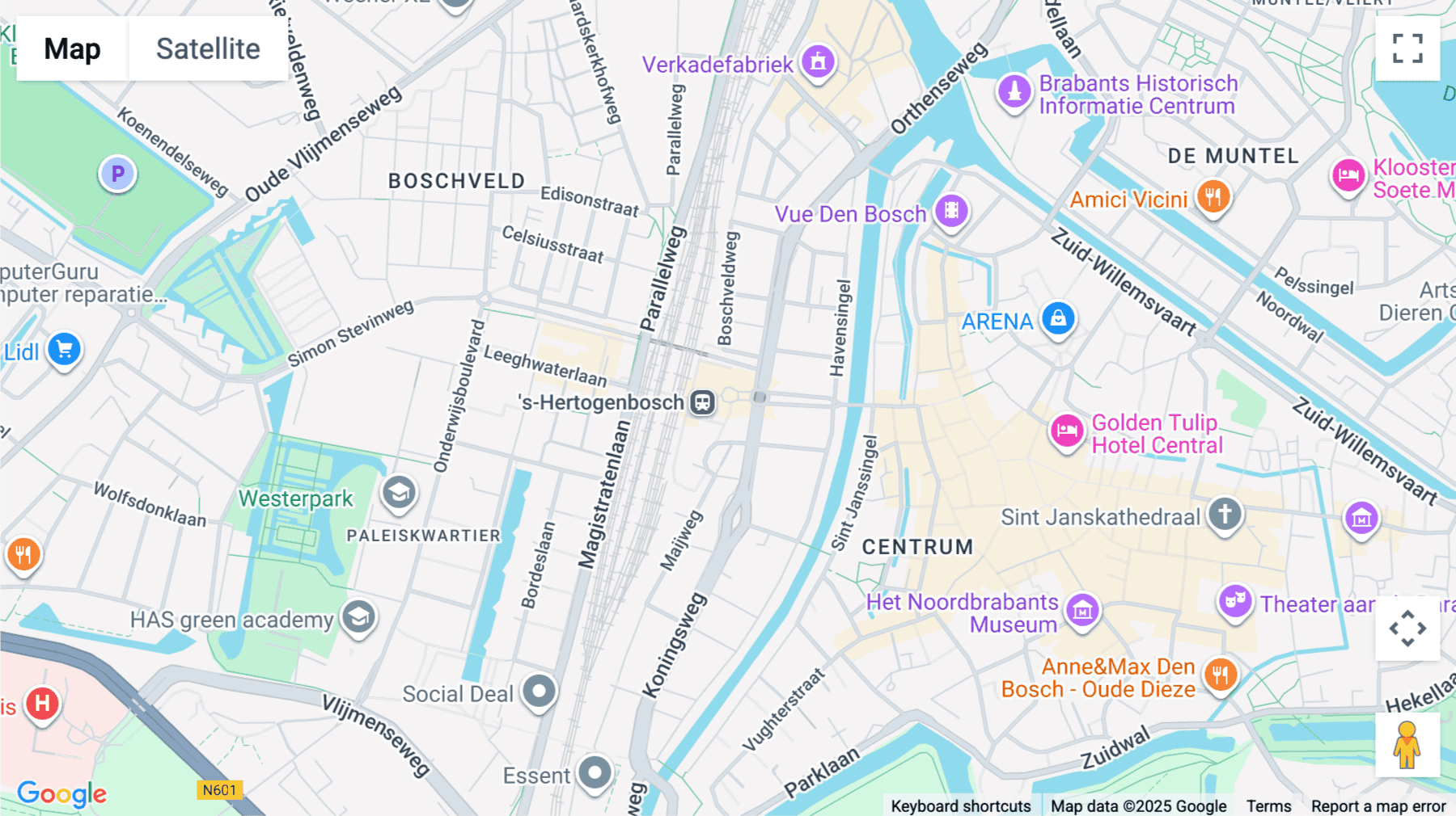 Click for interative map of Stationsplein 91, 105, 1st and 4th floor, Den Bosch, Den Bosch