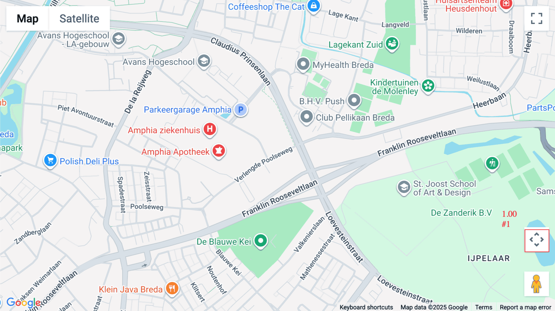 Click for interative map of Verlengde Poolseweg 16, Claudius Prinsenhof, Breda, Breda
