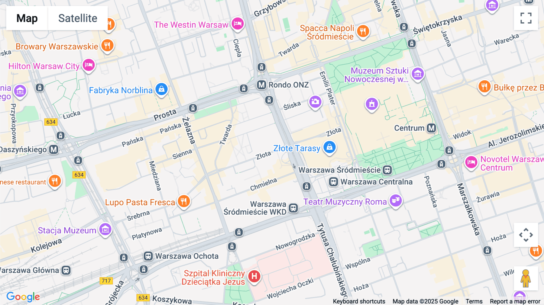 Click for interative map of 14th Floor, Skylight Building, Zlote Tarasy, Ul. Zlota 59, Warsaw