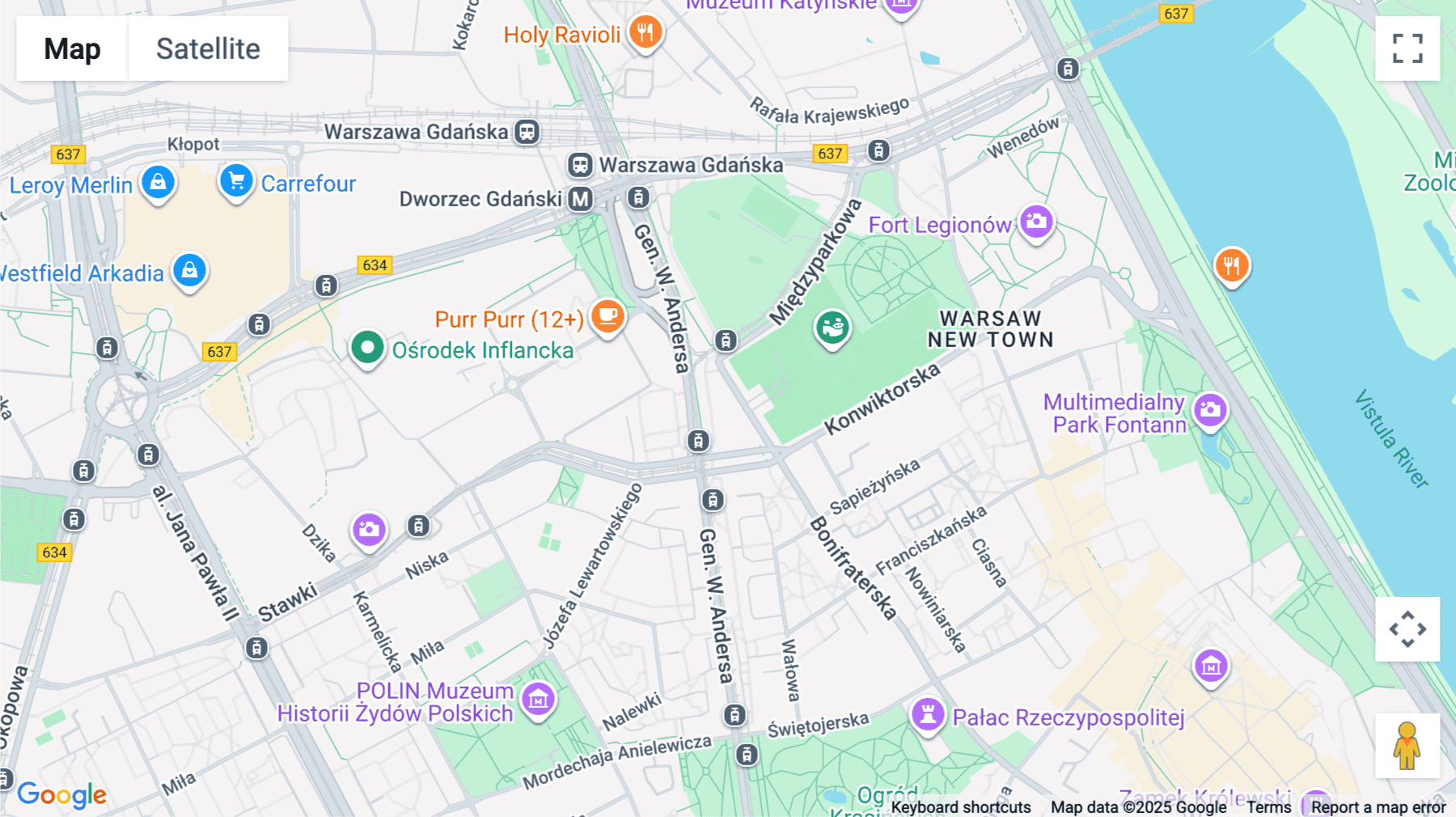 Click for interative map of North Gate, Bonifraterska 17, Warszawa, Warsaw, Warsaw