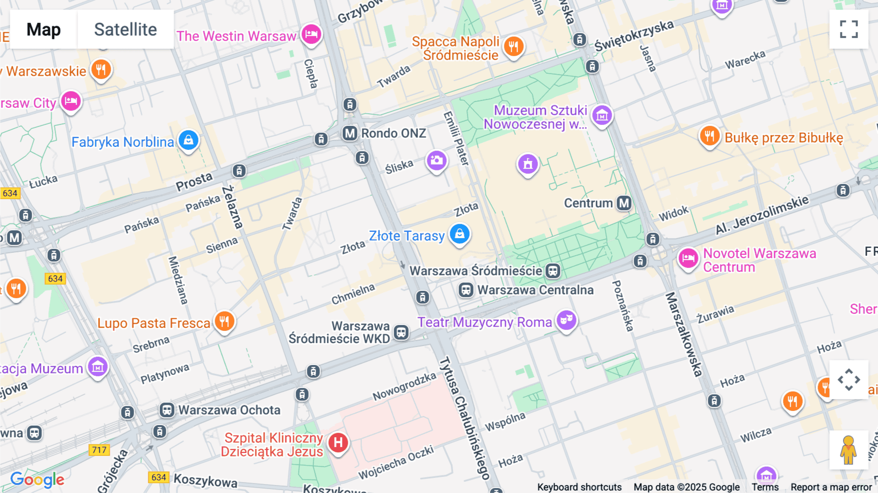 Click for interative map of 59 Złota Street, Warsaw, Warsaw