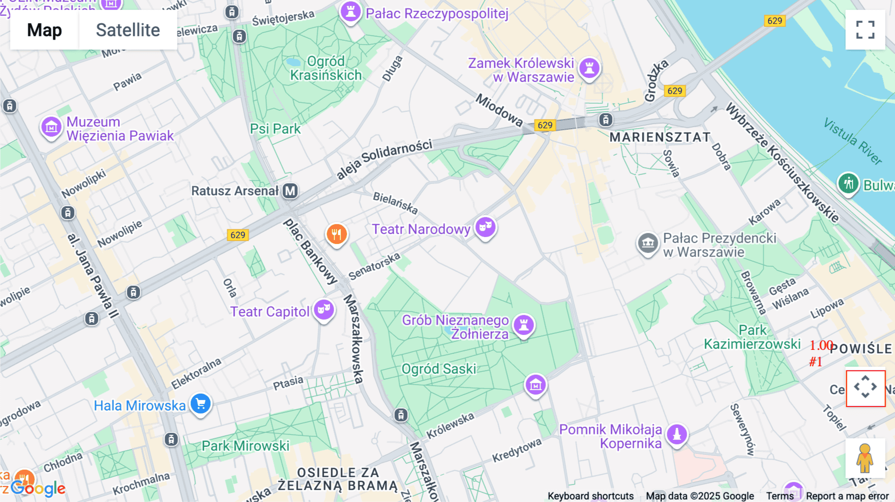 Click for interative map of 9/11 Wierzbowa Street, Warsaw, Warsaw