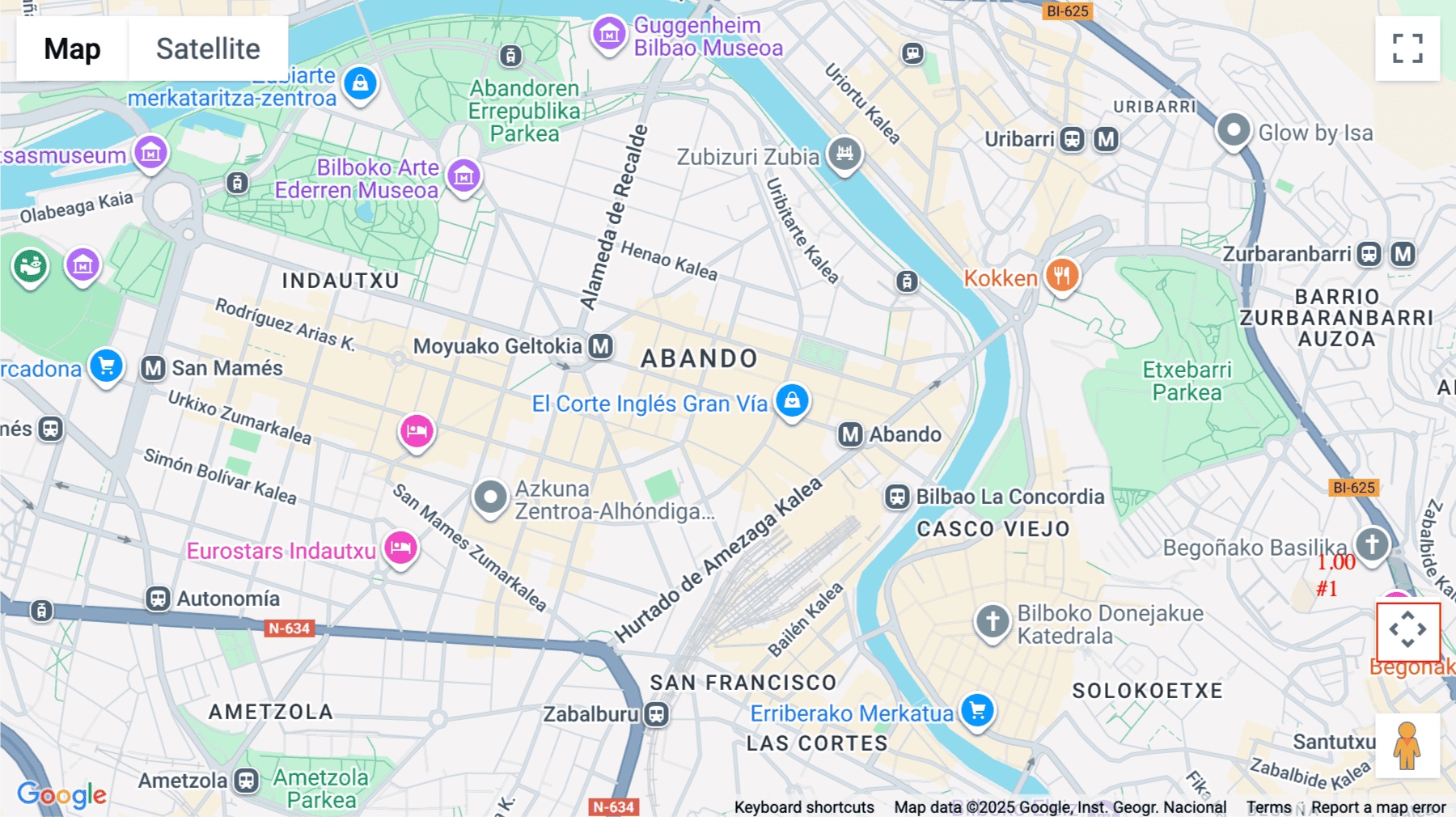 Click for interative map of 2nd & 3rd Floor, Gran Via 19-21, Bilbao