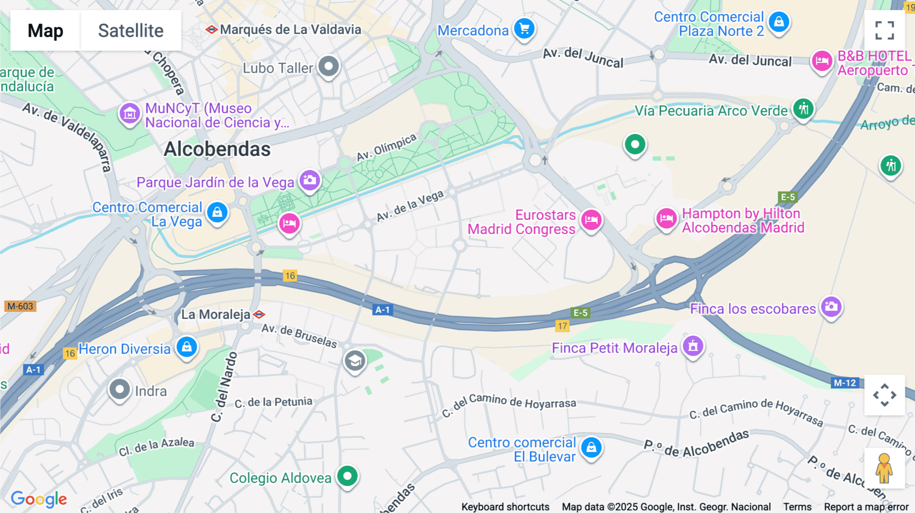 Click for interative map of Calle Anabel Segura nº 11, Madrid, Spain, Madrid