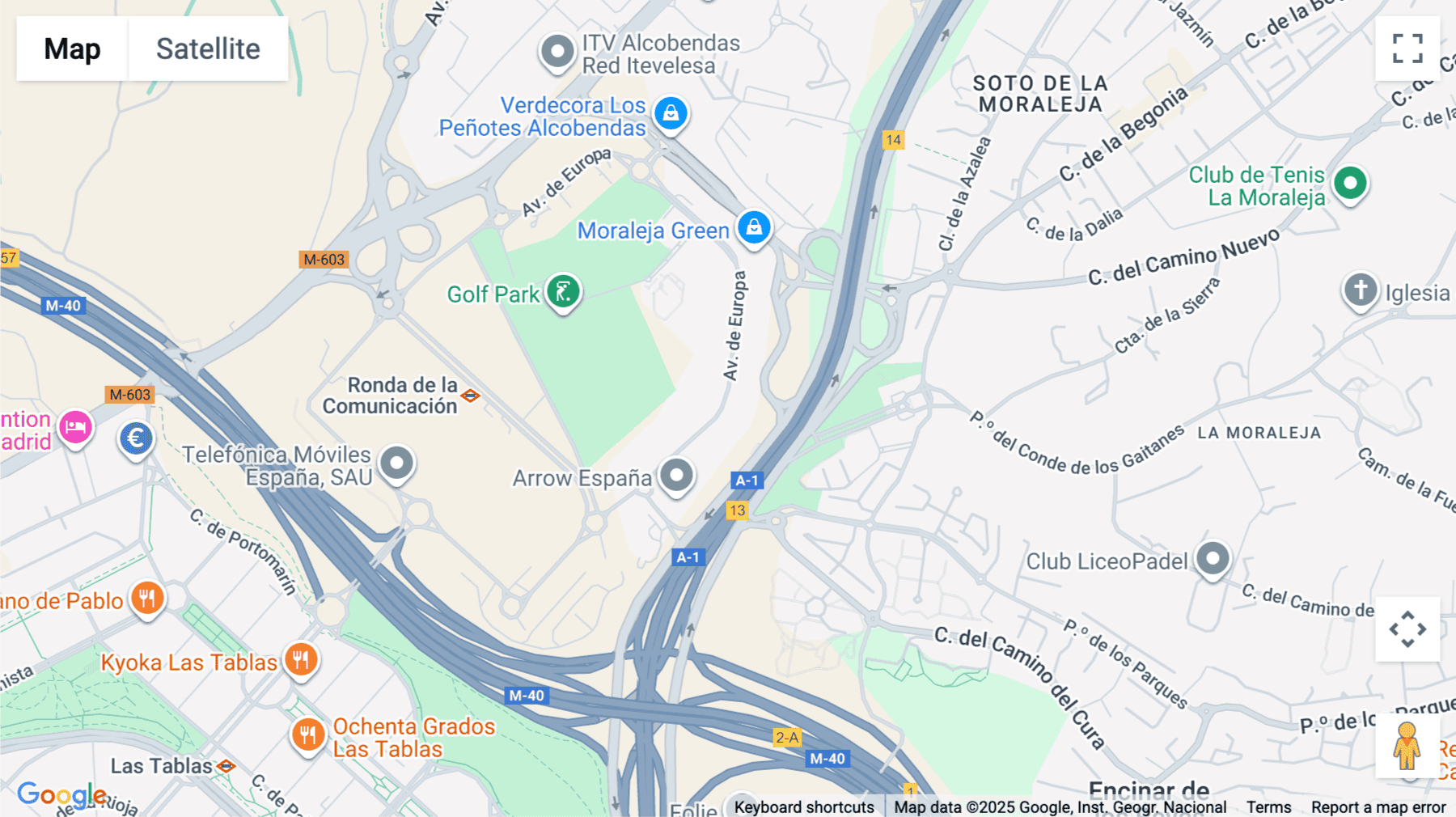 Click for interative map of Avenida de Europa 19, La Moraleja, Madrid, Spain, Madrid
