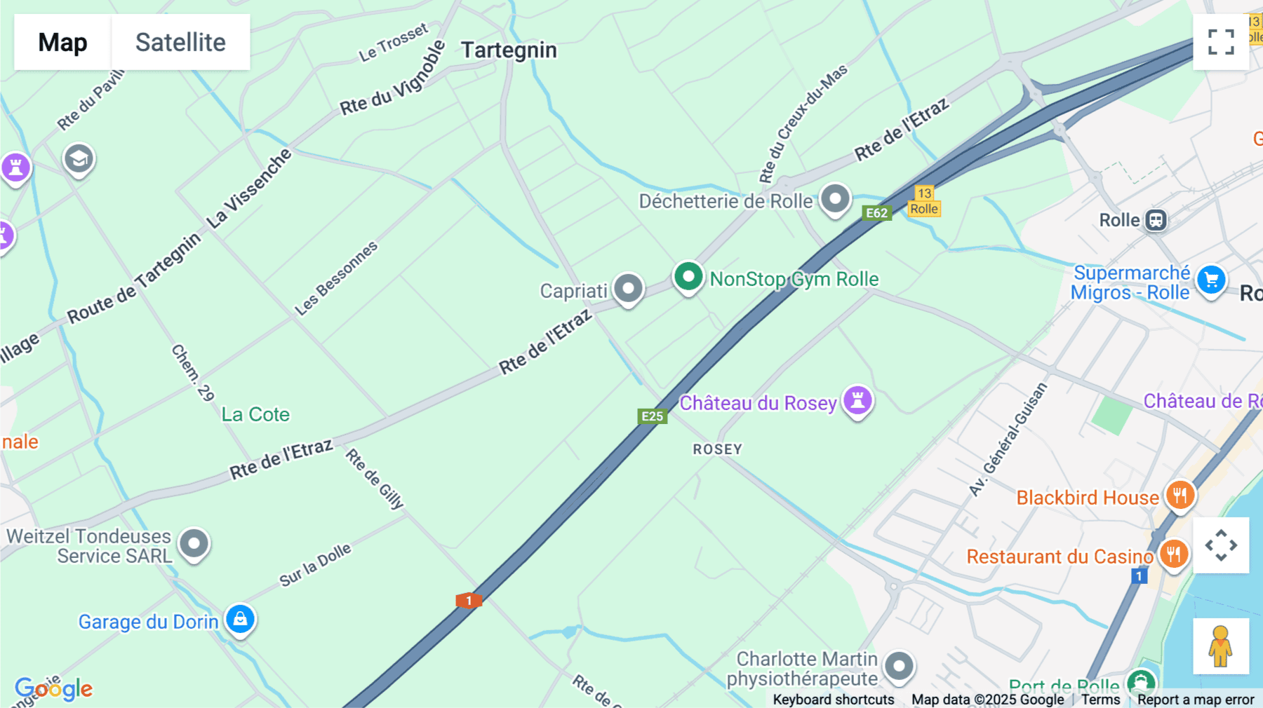 Click for interative map of A1 Business Center, La Pièce 1, A5, Rolle, Switzerland, Rolle