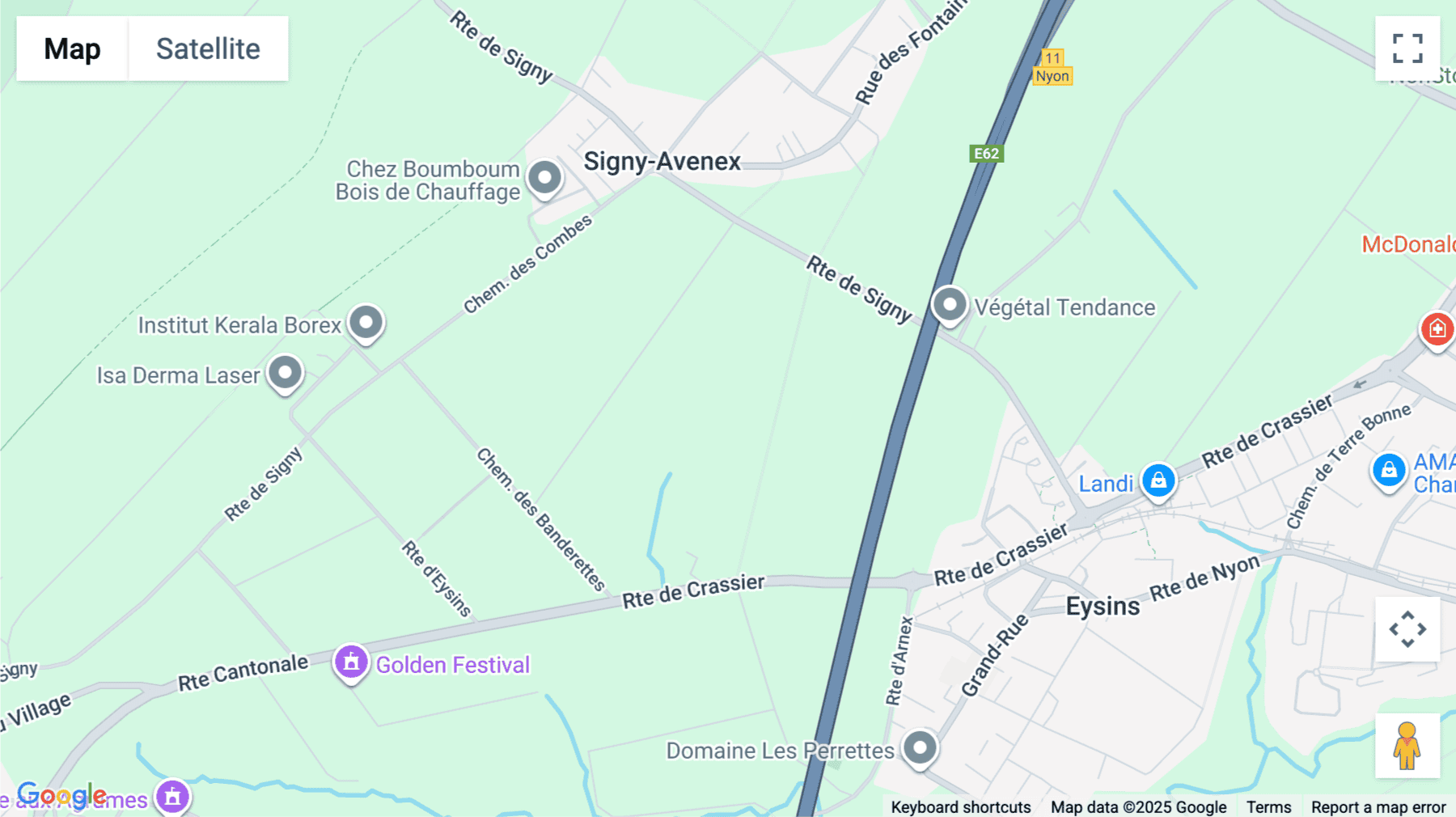 Click for interative map of Nemaco, Chemin de Terre Bonne 1, Nyon, Switzerland, Nyon