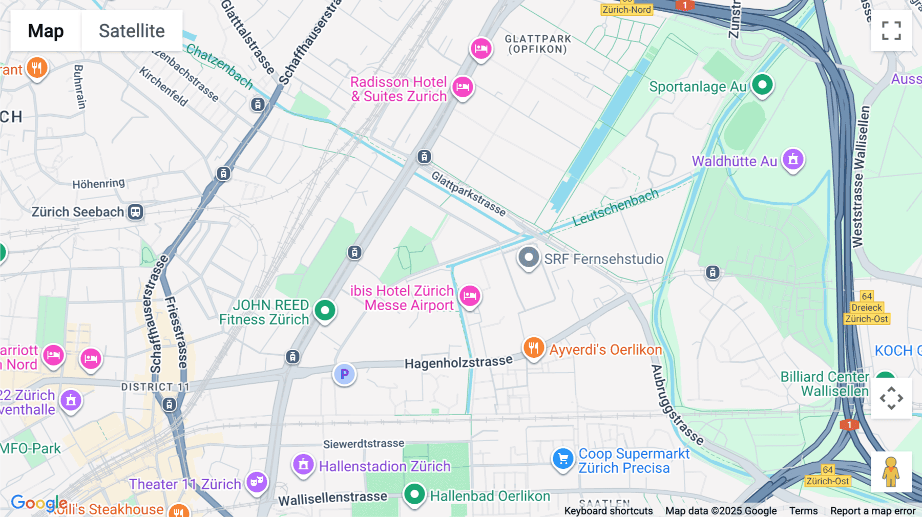 Click for interative map of Leutschenbachstrasse 95, The World Trade Centre, Zurich, Switzerland, Zurich