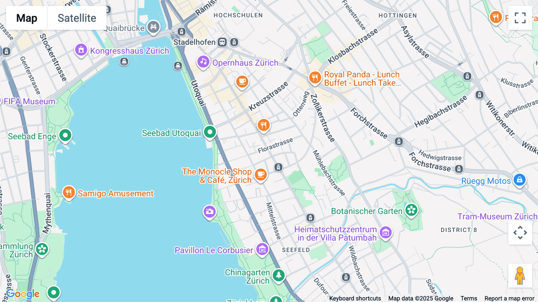 Click for interative map of Seefeldstrasse 69, Zurich, Switzerland, Zurich