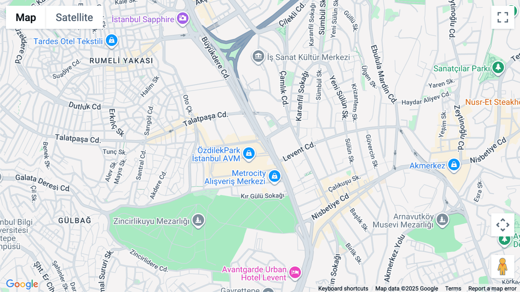 Click for interative map of Kanyon, Buyukdere Cad. No. 185, Levent, Istanbul, Istanbul