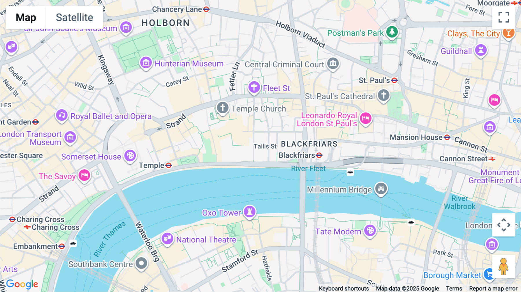 Click for interative map of Tallis House,  2 Tallis Street, Central London, EC4Y, UK, London