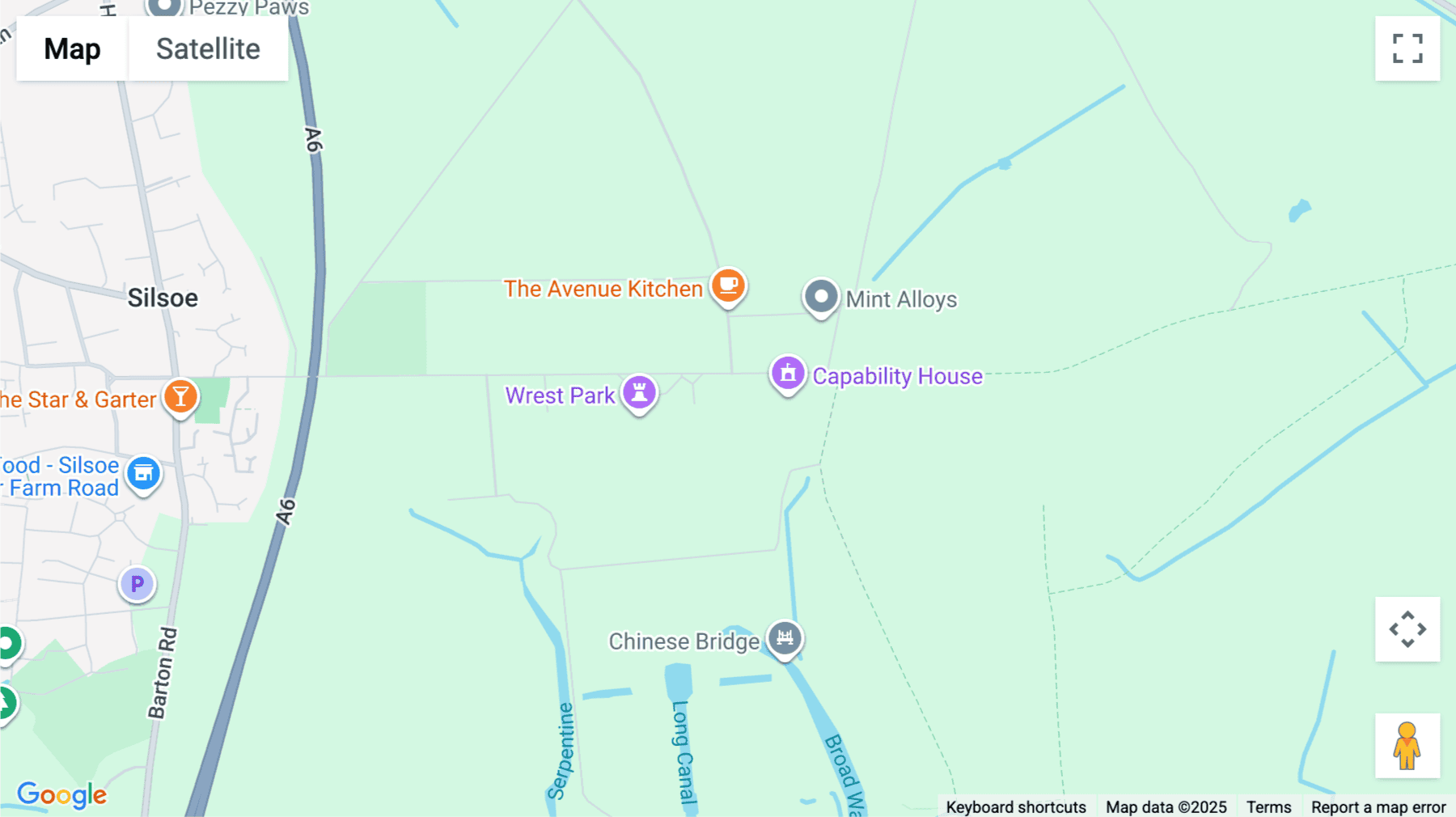 Click for interative map of Endeavour House, Building 50, Wrest Park, Silsoe, Bedfordshire, United Kingdom, Silsoe