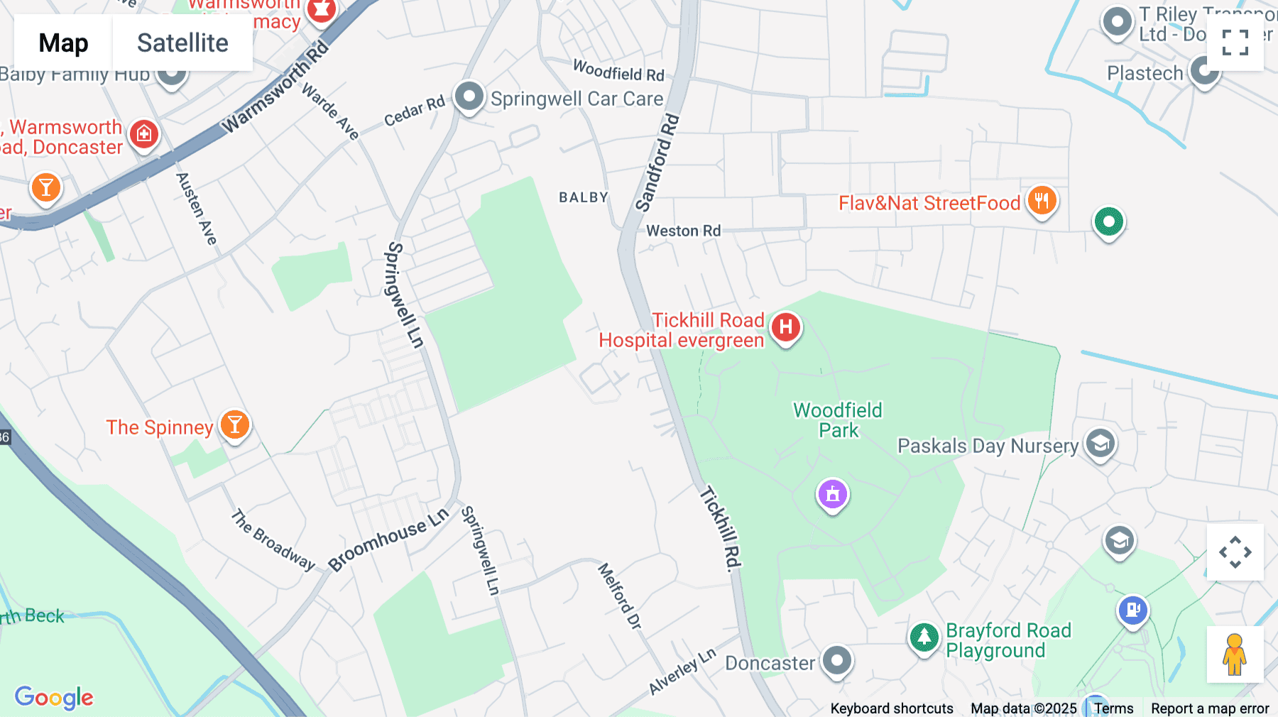 Click for interative map of Clayfields Business Centre,  Clayfields, Doncaster, South Yorkshire, United Kingdom, Doncaster