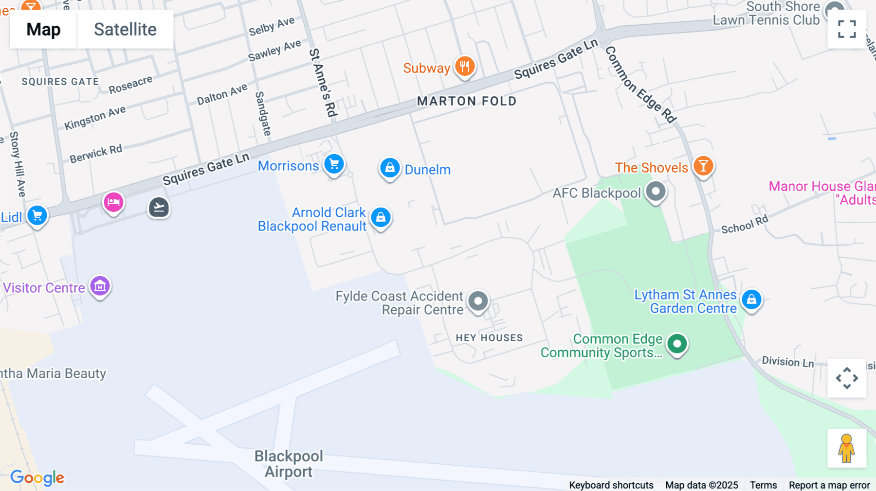 Click for interative map of Lancaster House,  Amy Johnson Way,, Blackpool, Lancashire, Blackpool