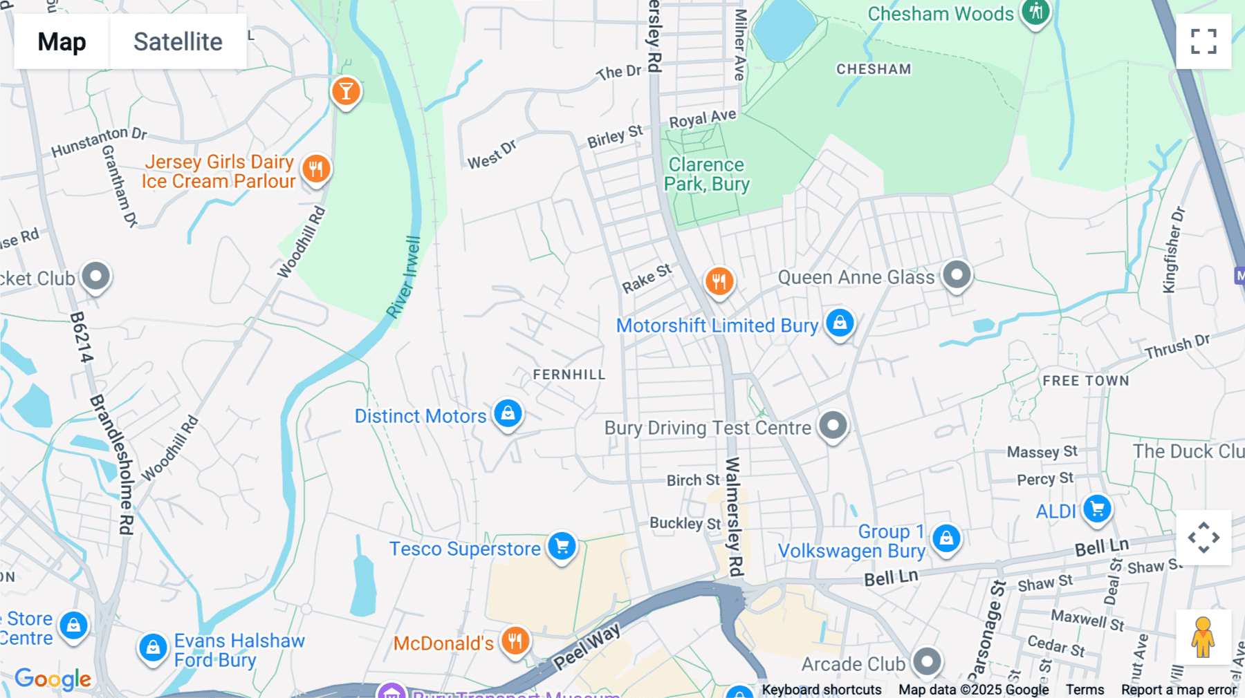 Click for interative map of Imperial House,  Hornby Street, Bury, Lancashire, Bury