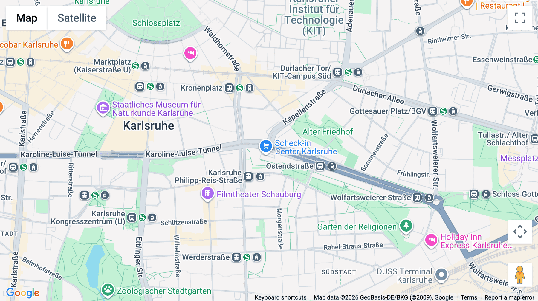 Click for interative map of 1st Floor,  Ludwig-Erhard-Allee Nr. 8-12, Karlsruhe, Karlsruhe