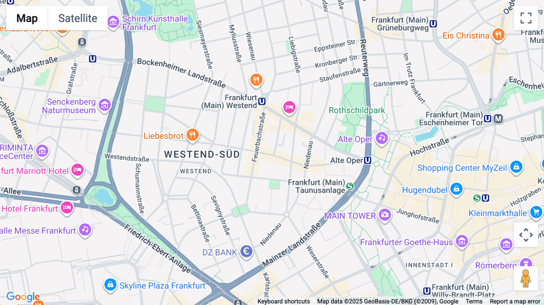 Click for interative map of Barckhausstraße 1, Frankfurt, Frankfurt