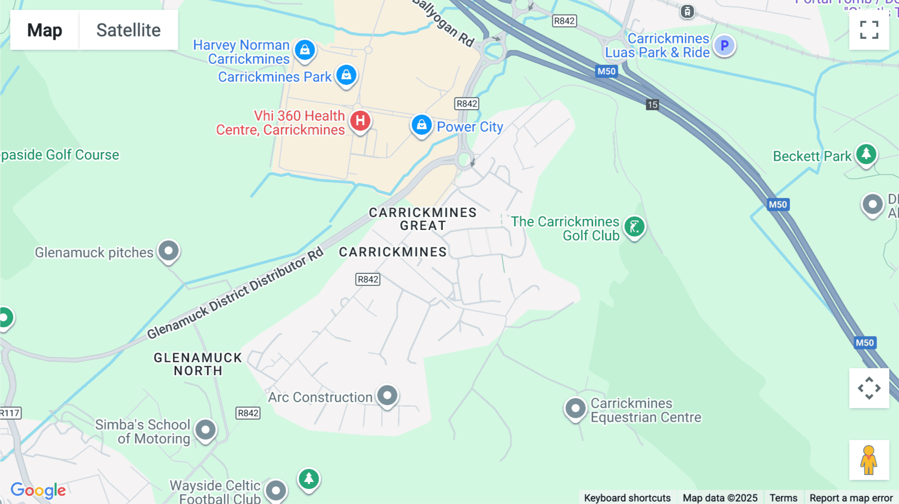 Click for interative map of The Chase,  Carmanhall Road, Dublin 18, Dublin