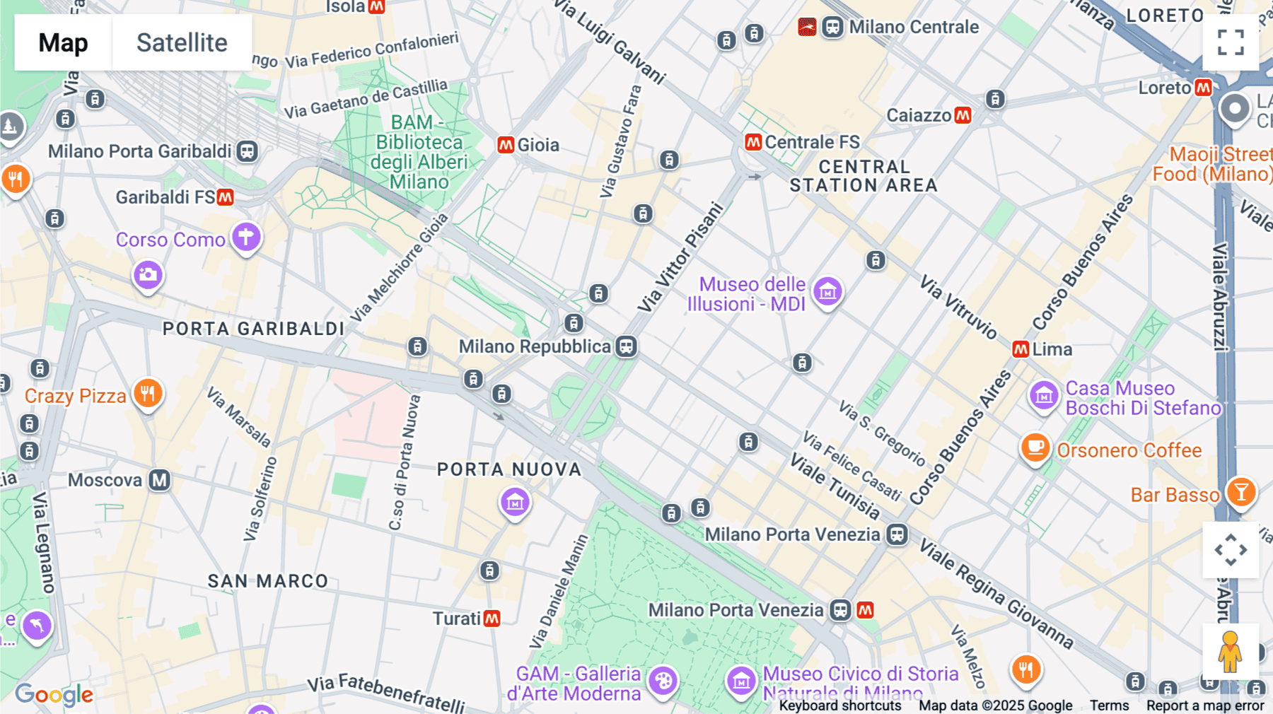 Click for interative map of Skyscraper Torre Breda,  Piazza Della Repubblica, 32, Milan, Italy, Milan
