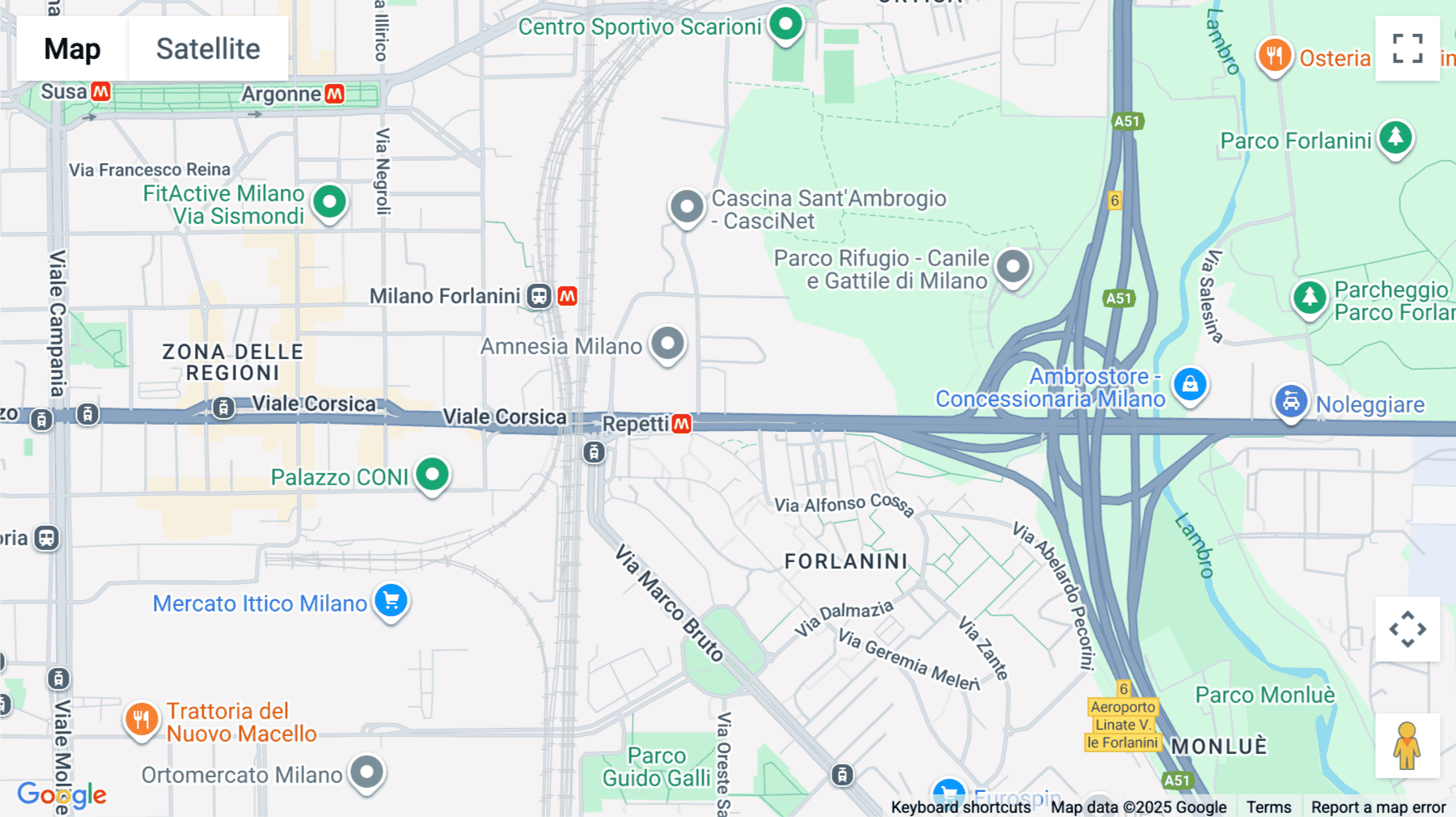Click for interative map of Viale Enrico Forlanini 23, Milan, Italy, Milan