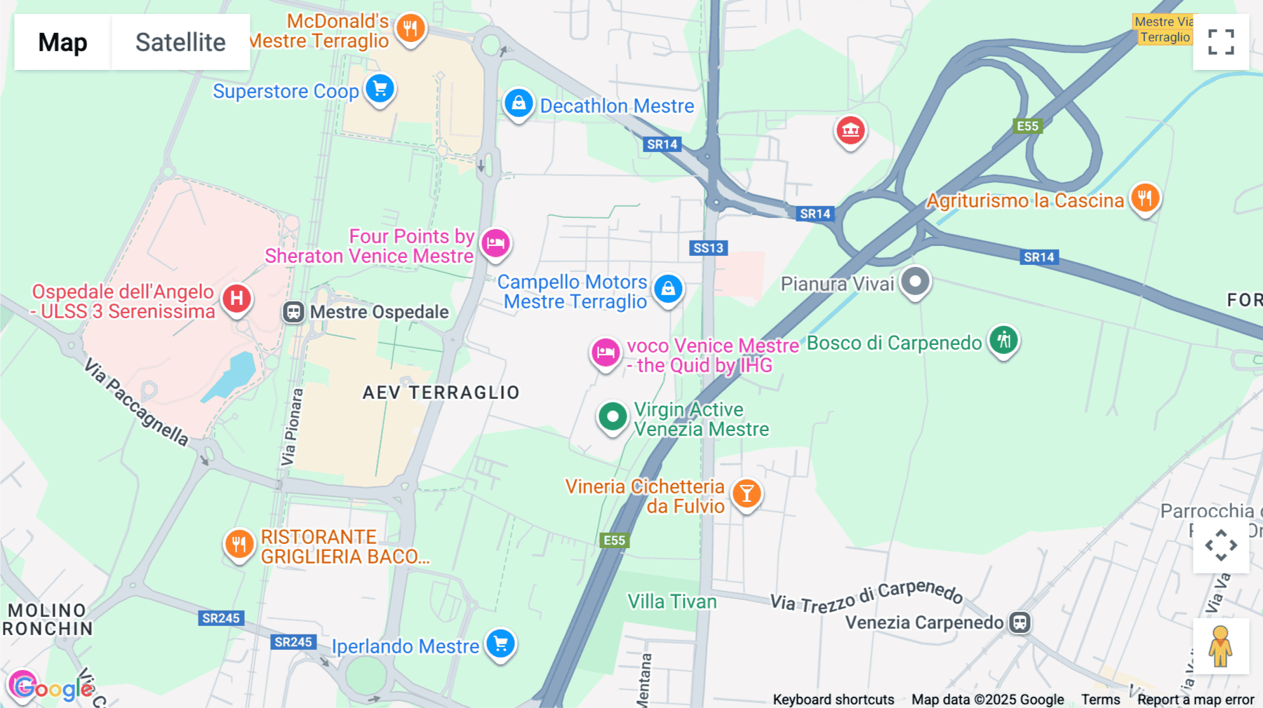 Click for interative map of Via Bruno Maderna,  7, Mestre, Venice, Italy, Venice