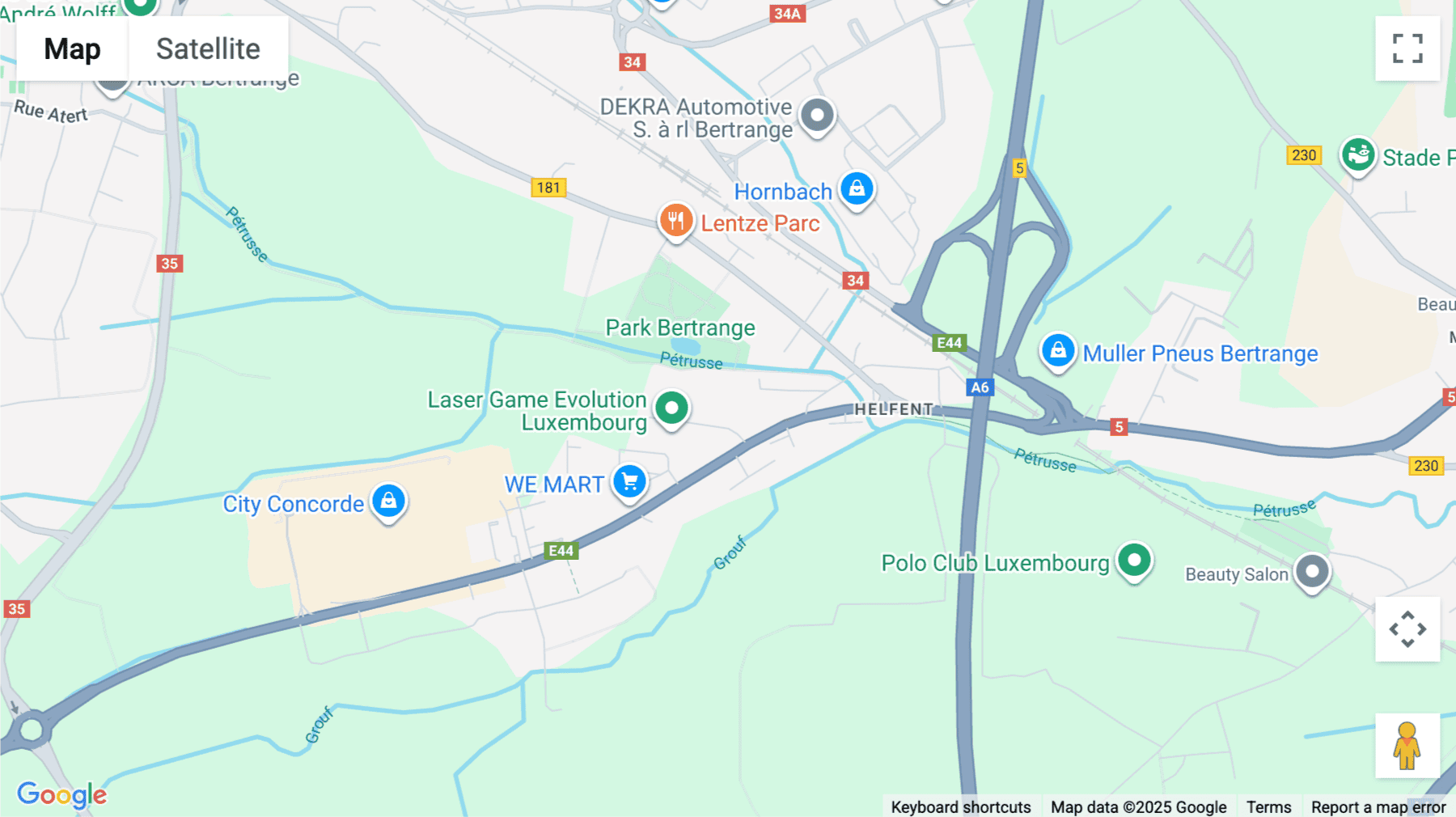 Click for interative map of 2 Rue Pletzer, Bertrange, Luxembourg, Luxembourg
