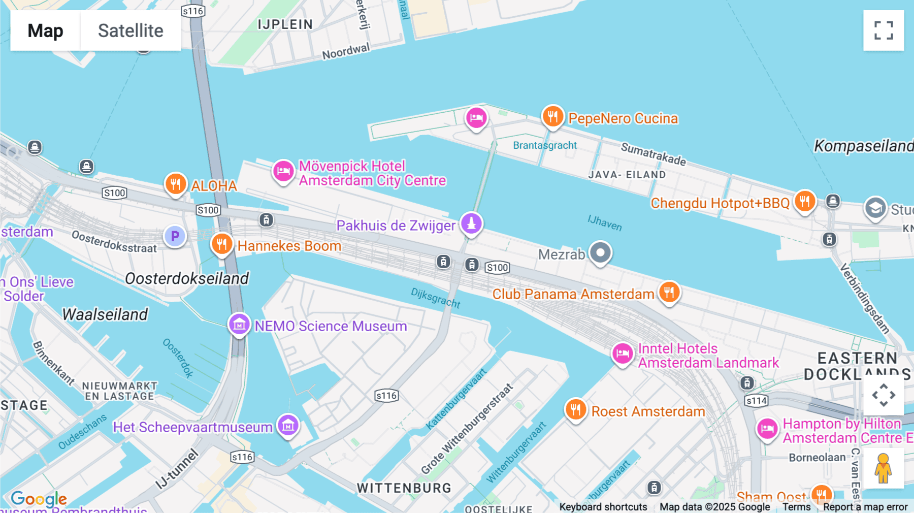 Click for interative map of UP Building,  Piet Heinkade 55, Amsterdam, North Holland, Amsterdam
