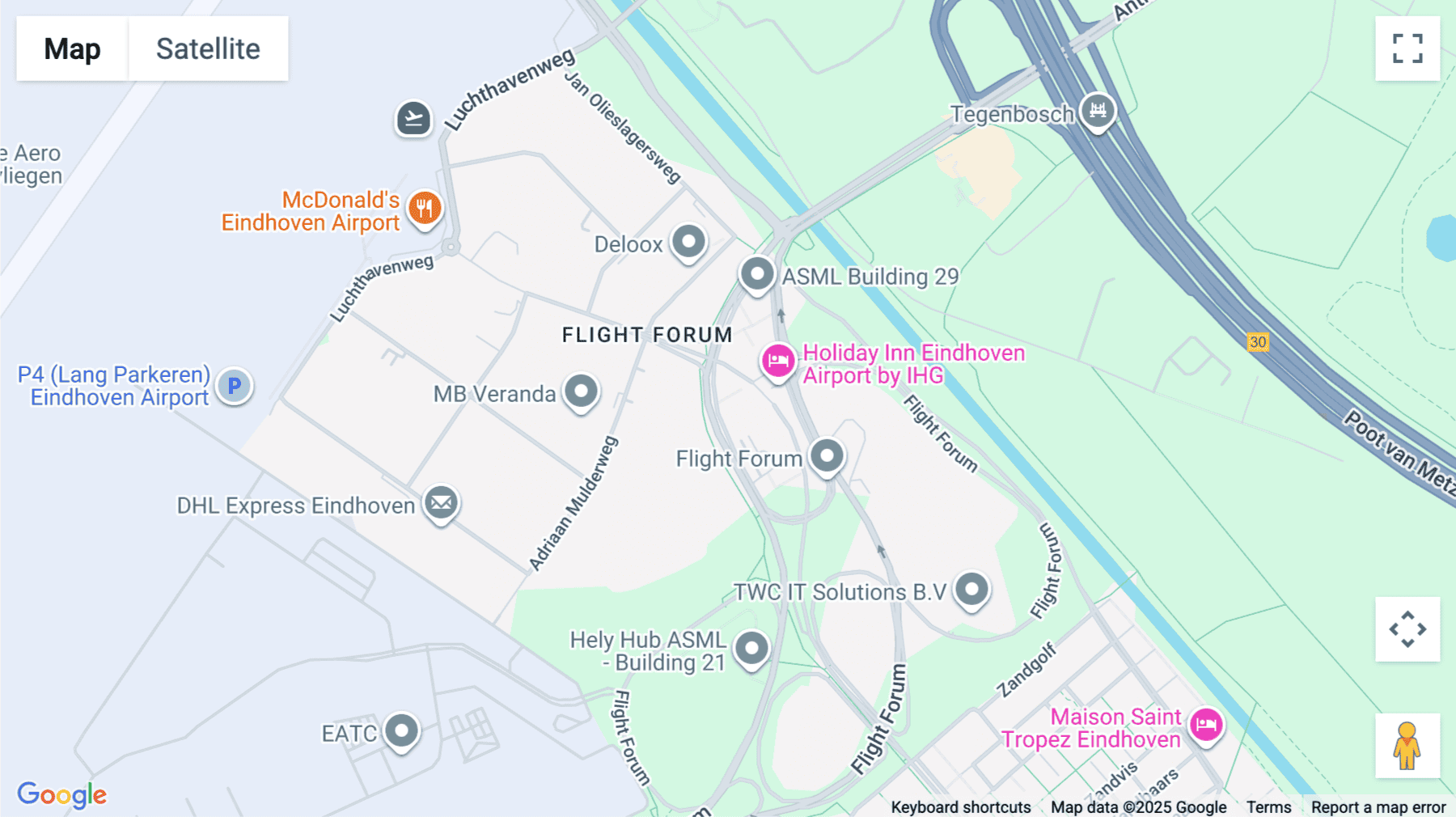 Click for interative map of Flight Forum 40, Eindhoven, North Brabant, Netherlands, Eindhoven