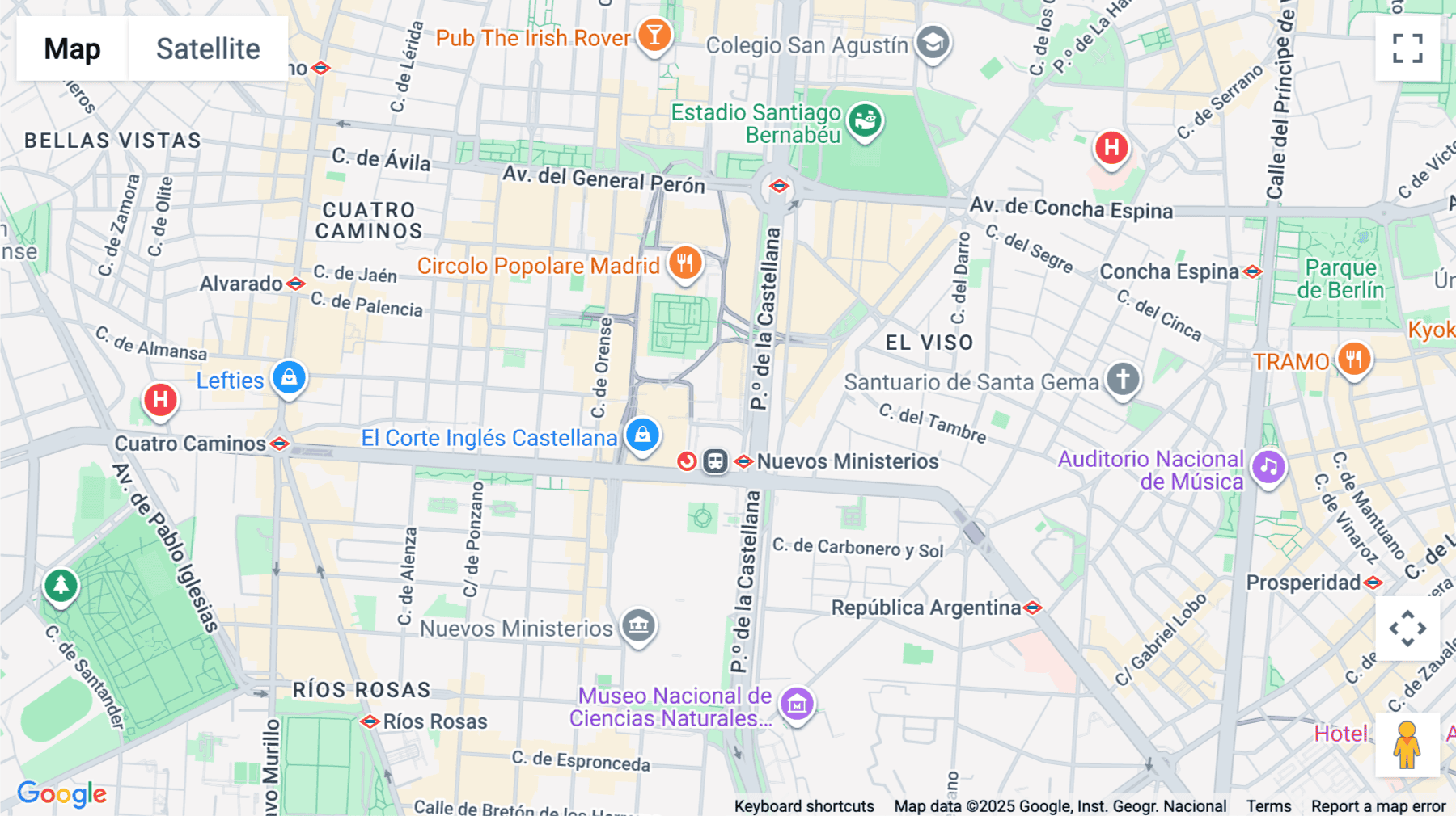 Click for interative map of Paseo de la Castellana,   79-7º, Madrid, Madrid