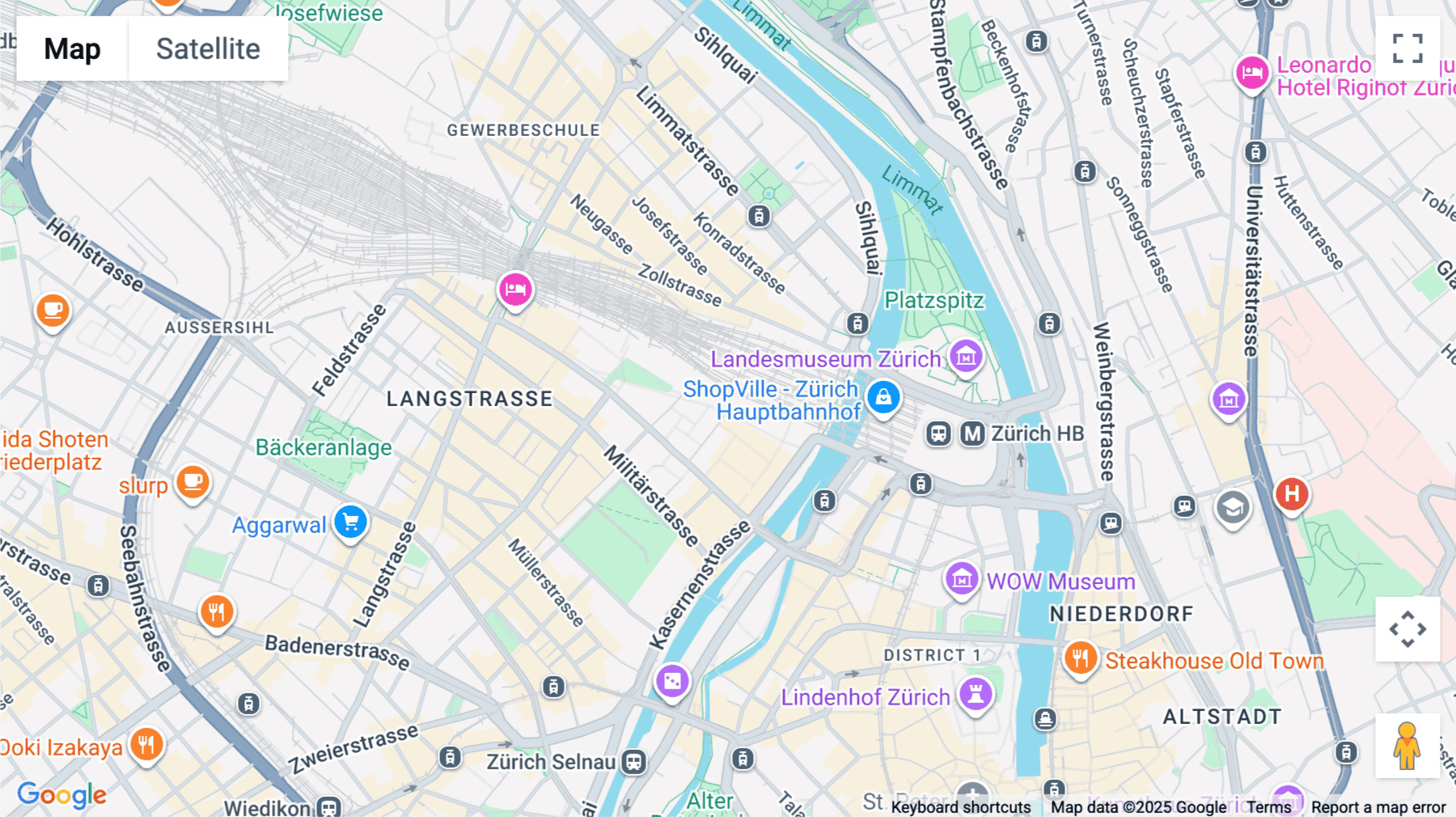 Click for interative map of Europaallee 41, Zurich, Switzerland, Zurich
