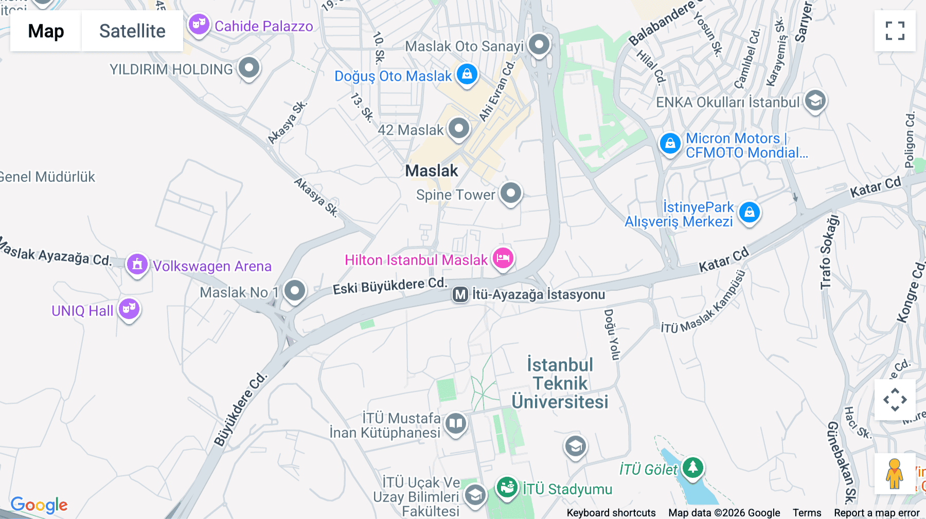 Click for interative map of Maslak Mahallesi eydan Sokak  No.1, Istanbul, Istanbul