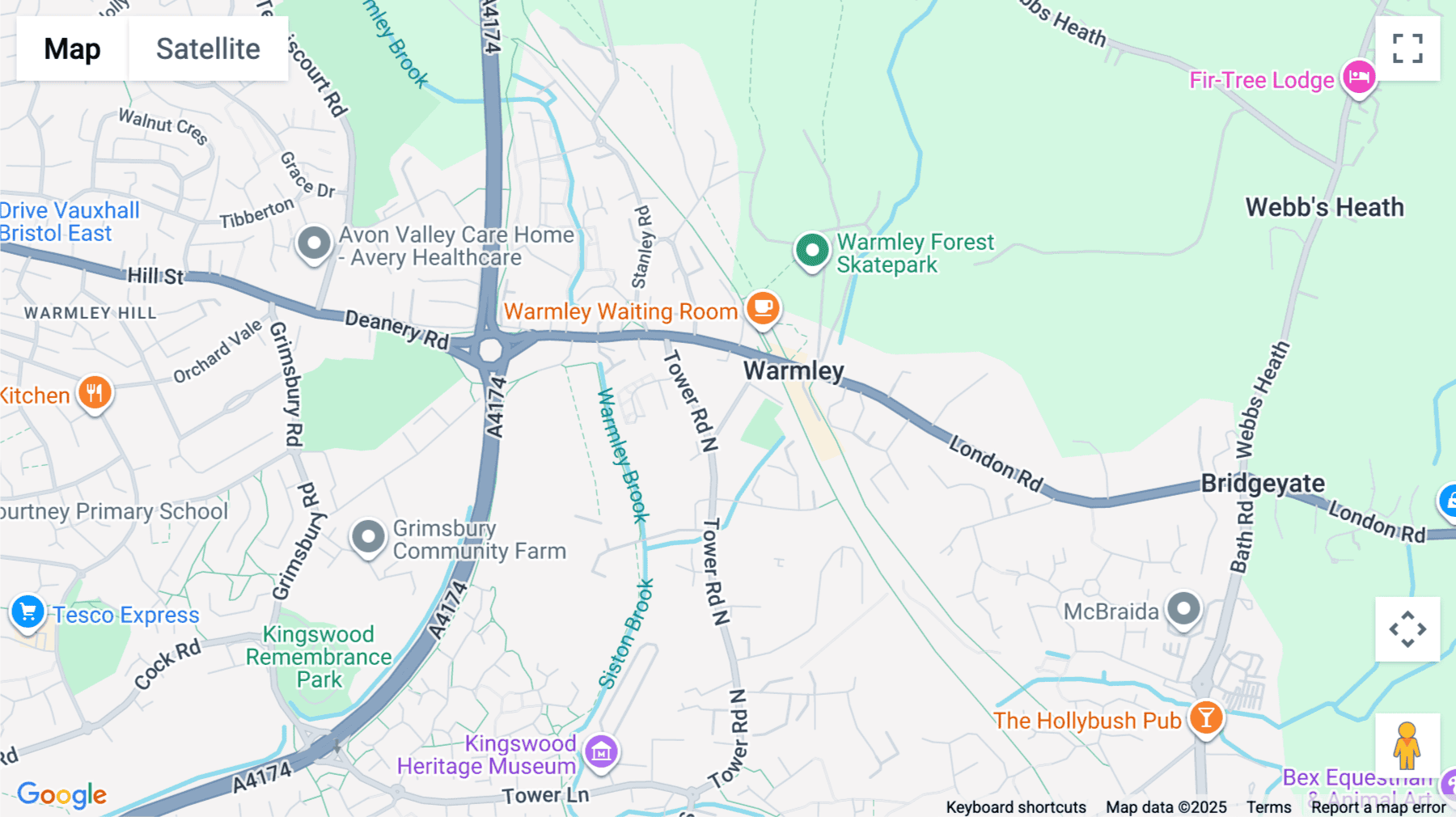 Click for interative map of Station Road, Warmley, Bristol, Gloucestershire, United Kingdom, Bristol