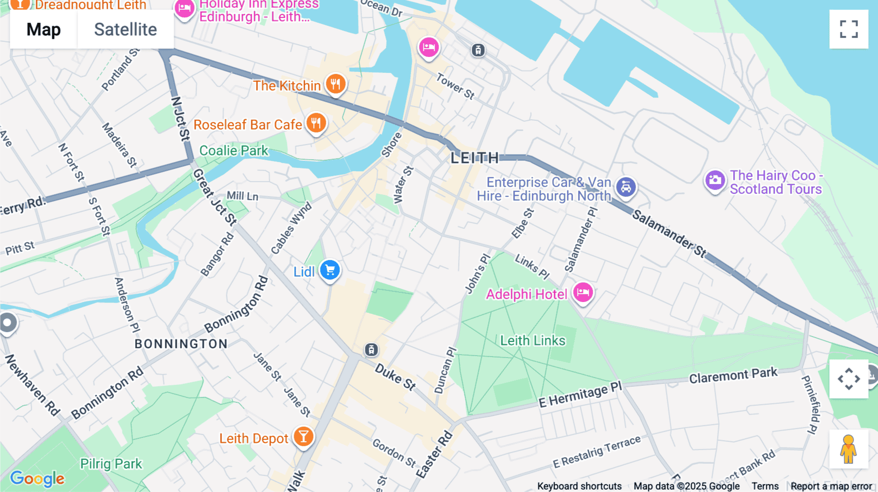 Click for interative map of 93 Constitution Street, Leith, Ediinburgh, Scotland, Edinburgh
