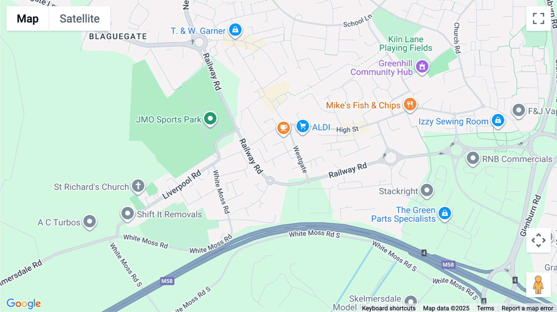 Click for interative map of Certacs House, 10-12 Westgate, Skelmersdale, Lancashire, United Kingdom, Skelmersdale