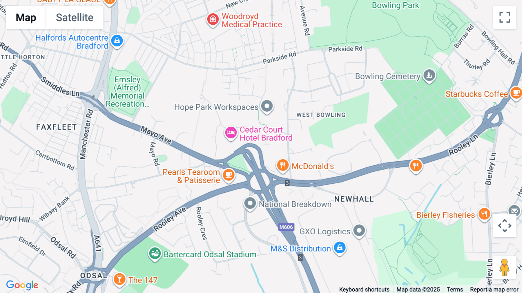 Click for interative map of Hope Park, 15 Trevor Foster way, Bradford, West Yorkshire, Bradford