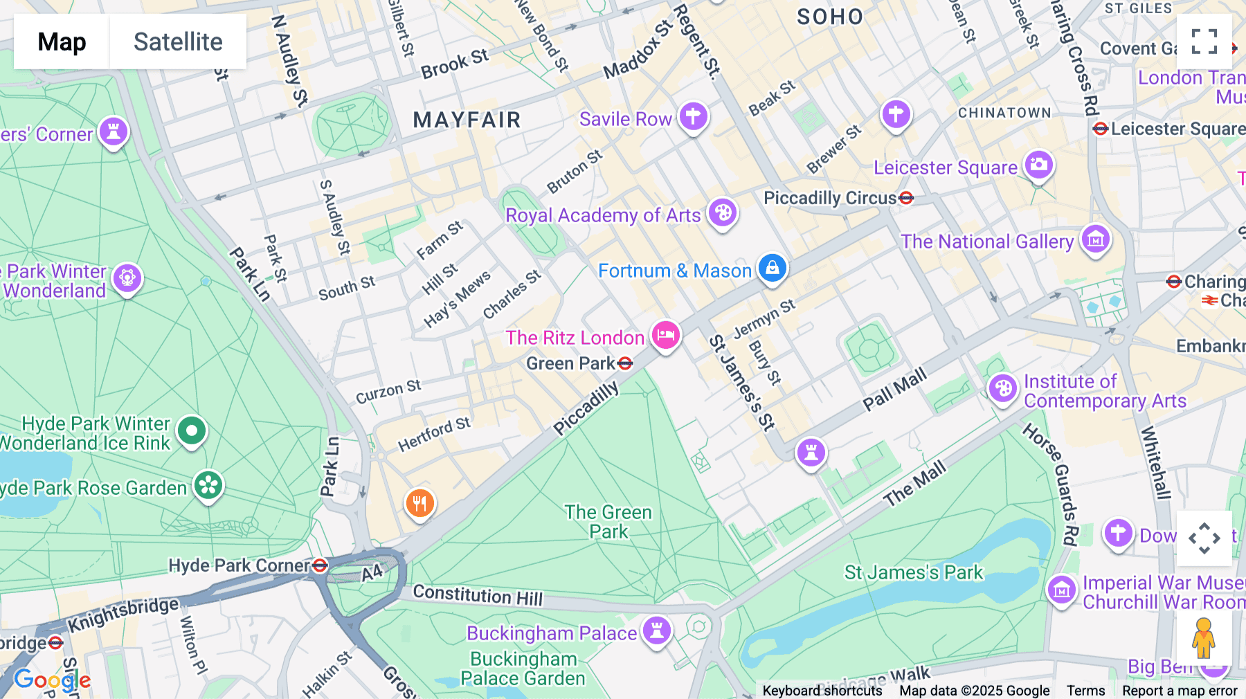 Click for interative map of Devonshire House, Level 1, 1 Mayfair Place, London