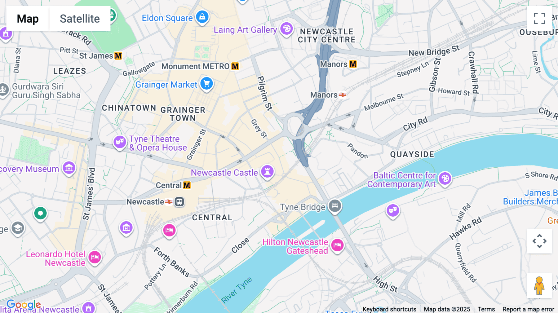 Click for interative map of Milburn House, Dean Street, Newcastle upon Tyne, Newcastle
